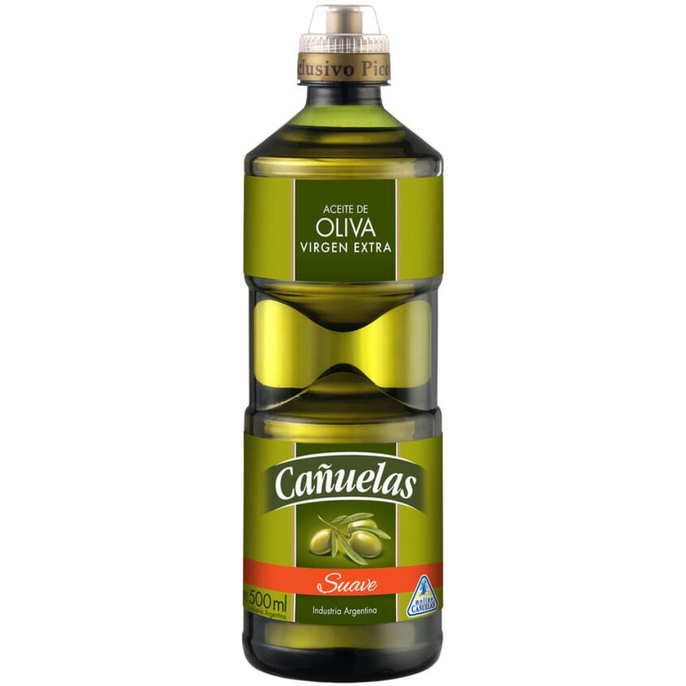 Aceite de oliva Cañuelas extra virgen suave pico dosificador 500 cc.