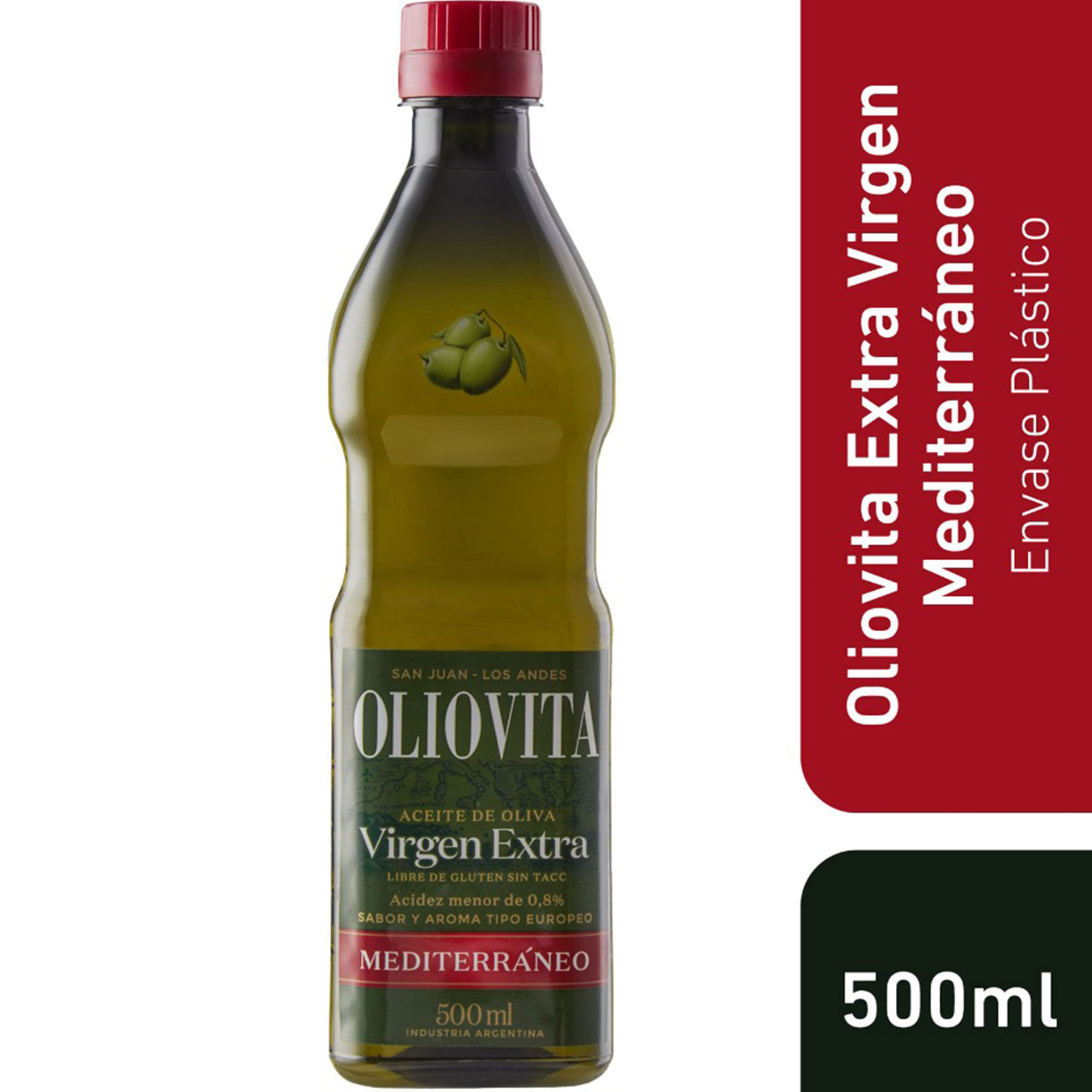 Aceite de oliva Oliovita meditarráneo extra virgen 500 cc.