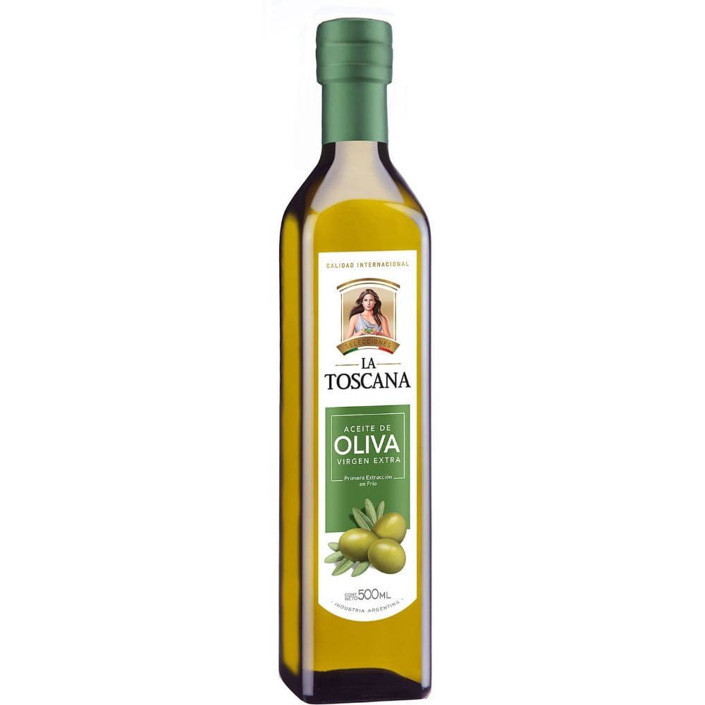 Aceite de oliva extra virgen La Toscana botella 250 cc.