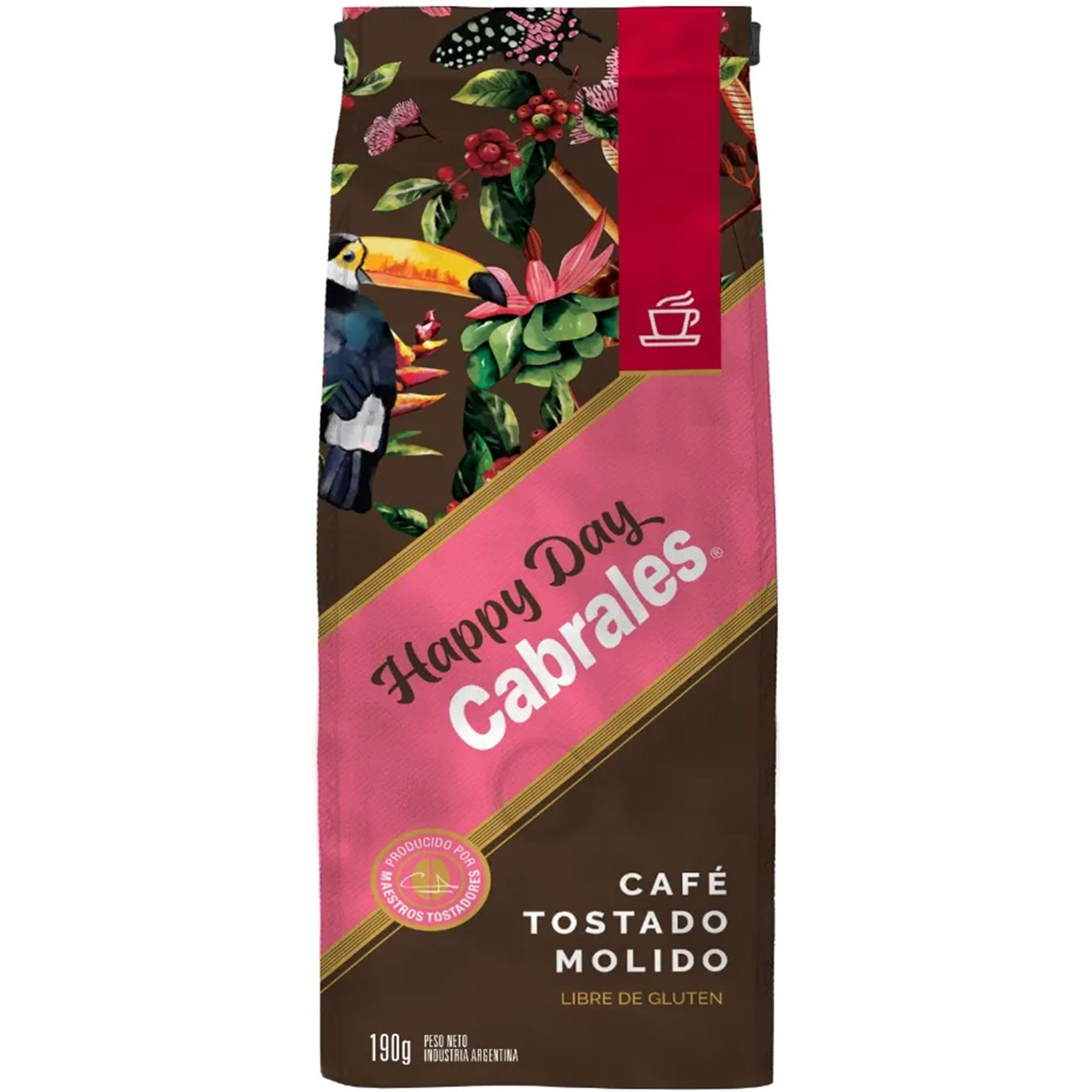 Café tostado molido Cabrales Happy Day 190 grs