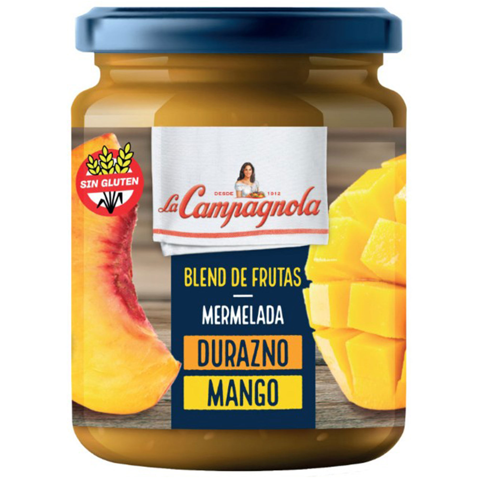 Mermelada La Campagnola de durazno y mango 220 grs