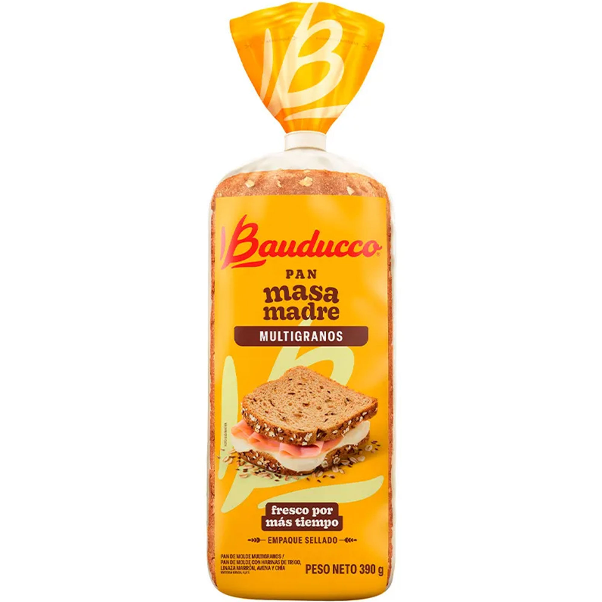 Pan multigranos Bauducco de masa madre 390 grs
