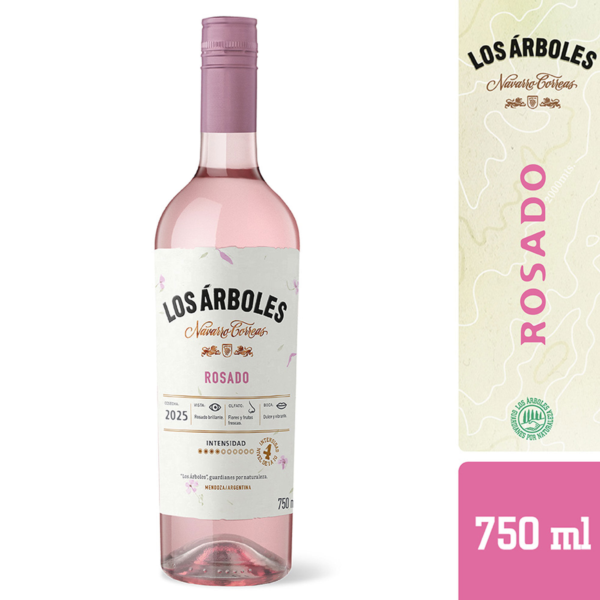 Vino rosado Los Árboles en botella 750 ml