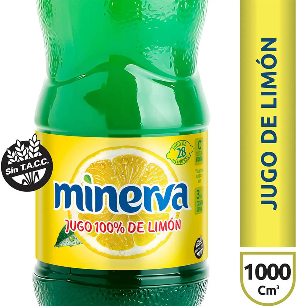 Jugo de limón Minerva pet 1 l.