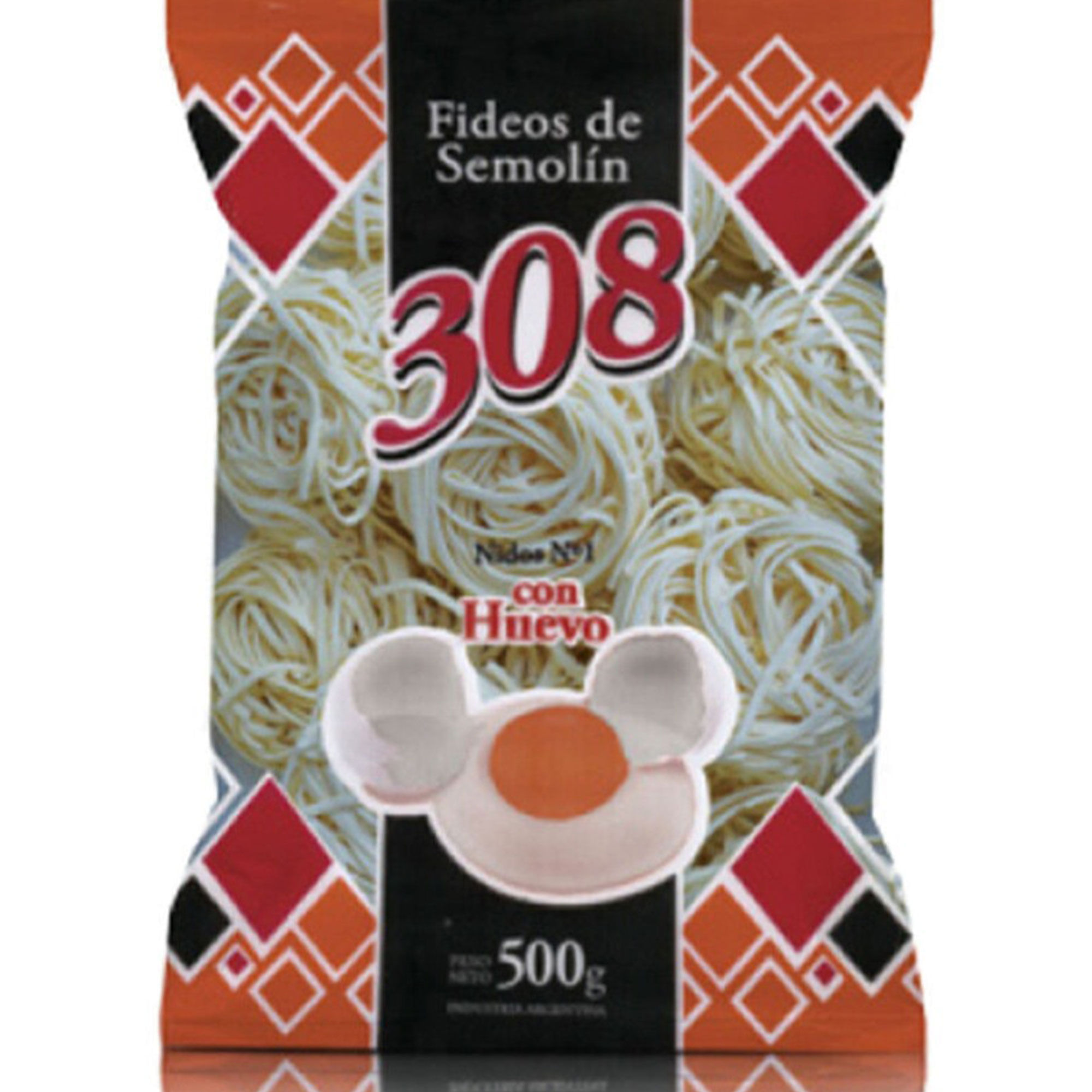 Fideos cinta nido 308 nº 1 al huevo 500 g.