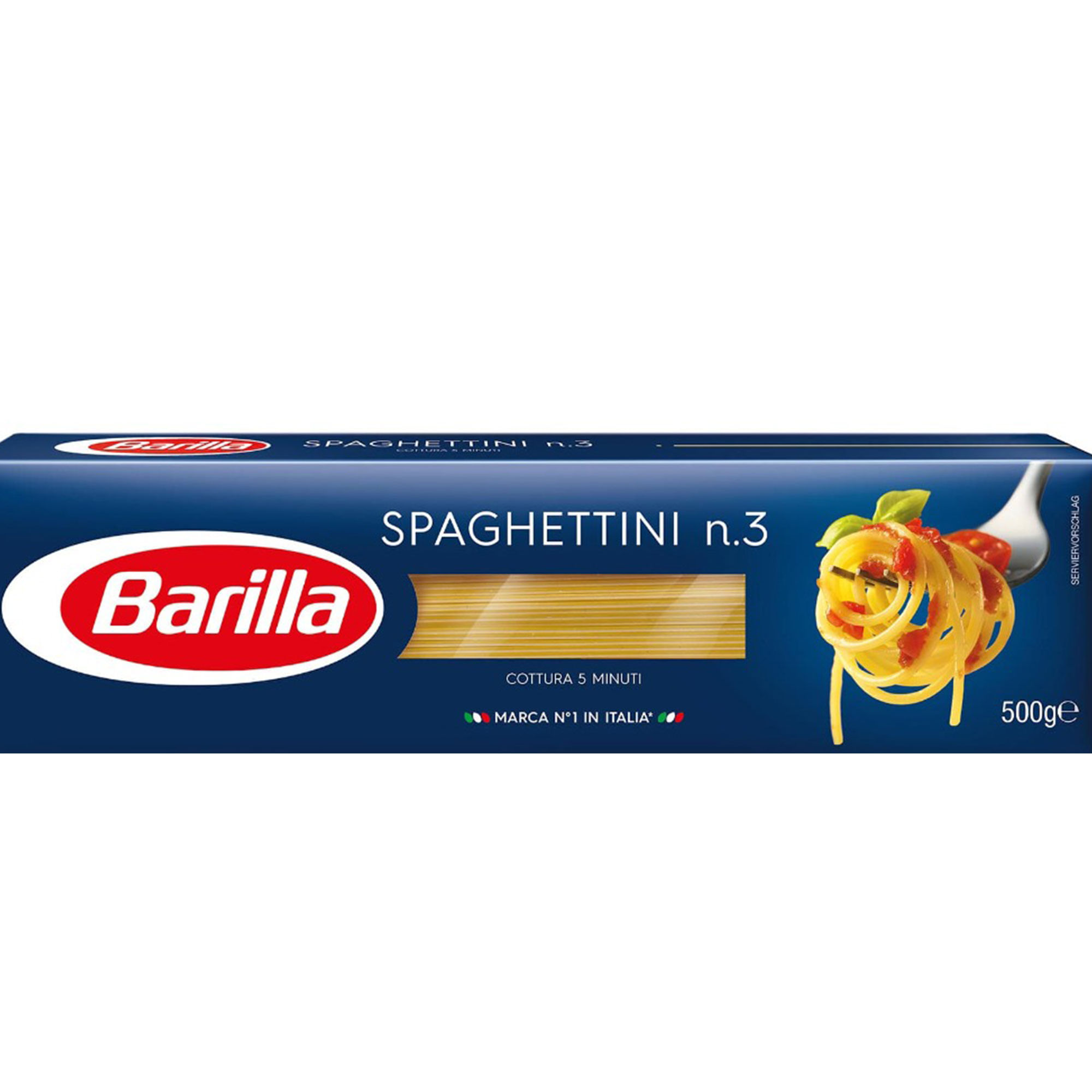 Fideos spaghettini Barilla n3 500 g.