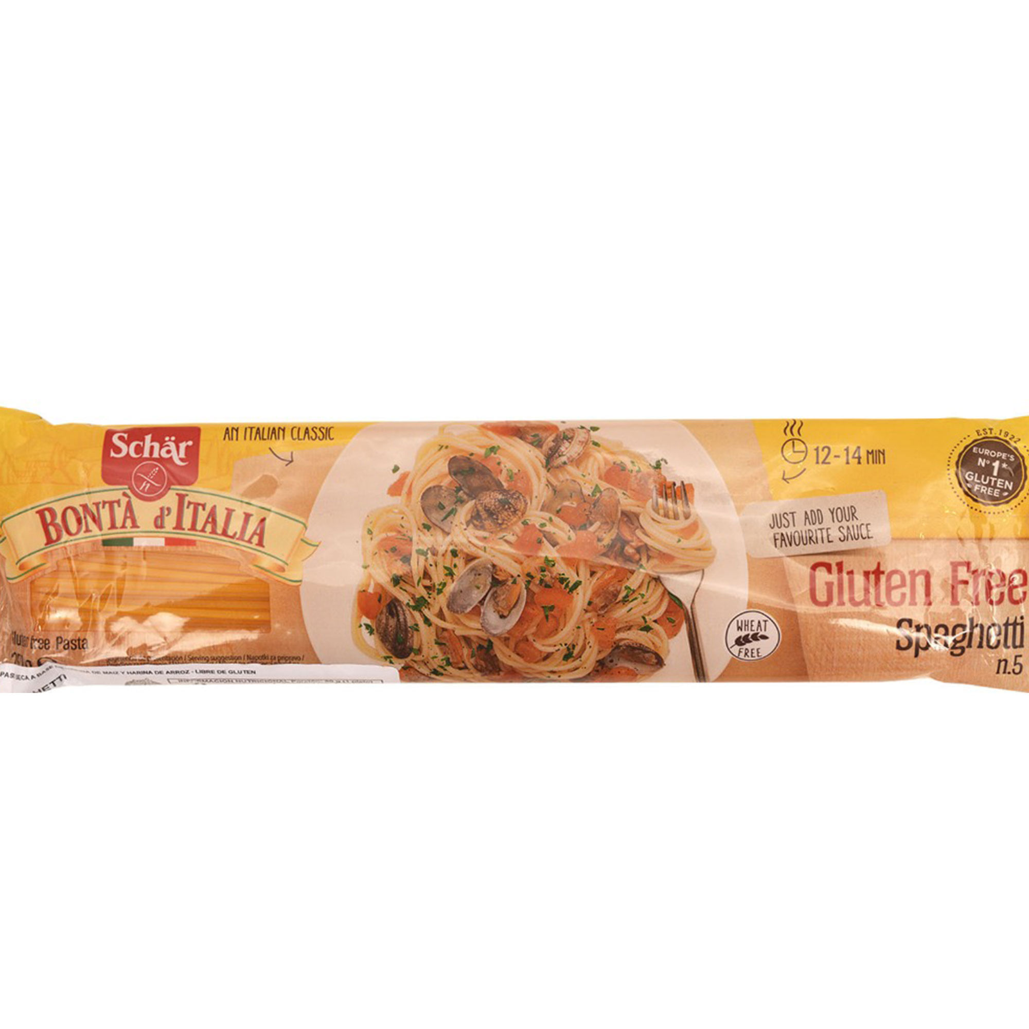 Fideos spaghetti Schar 250 g. sin TACC