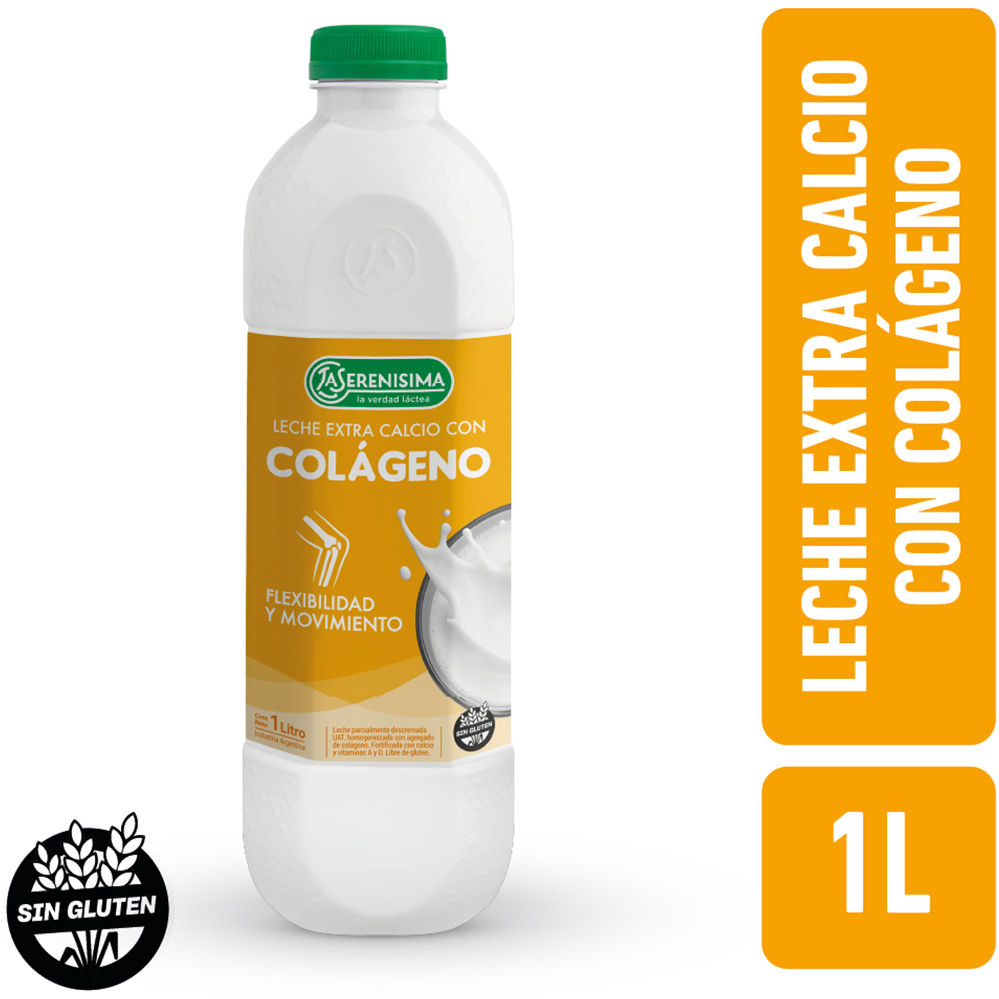 Leche UAT Extra calcio + colágeno La Serenísima 1 lt