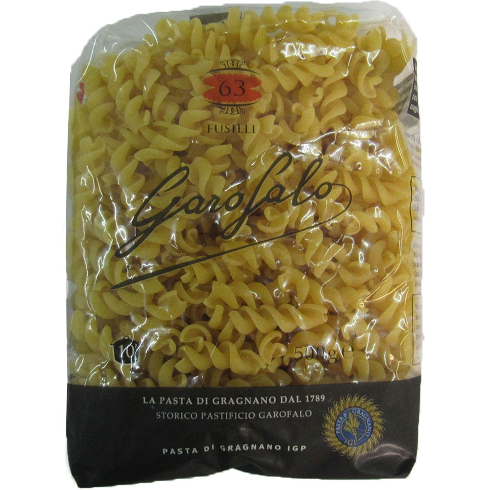 Fideos fusilli Garofalo bolsa 500 g.