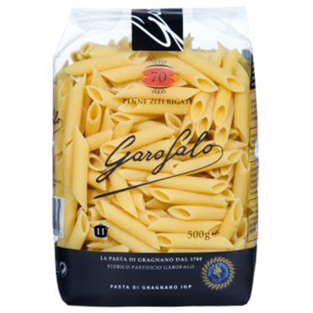 Fideos penne Garofalo zita rigate bolsa 500 g.