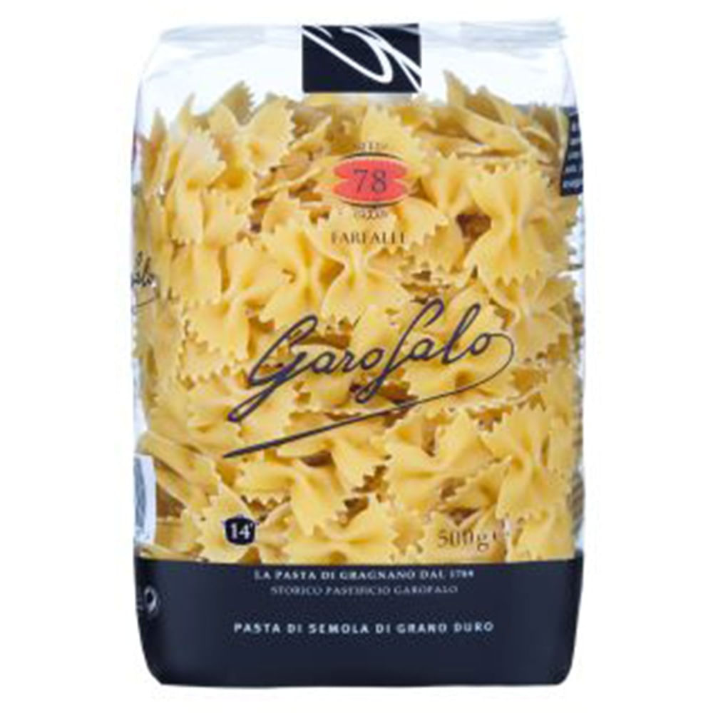 Fideos farfalle Garofalo bolsa 500 g.