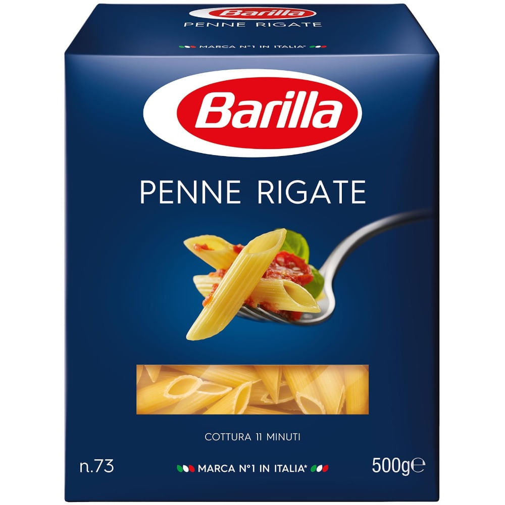 Fideos penne rigate Barilla 500 g.