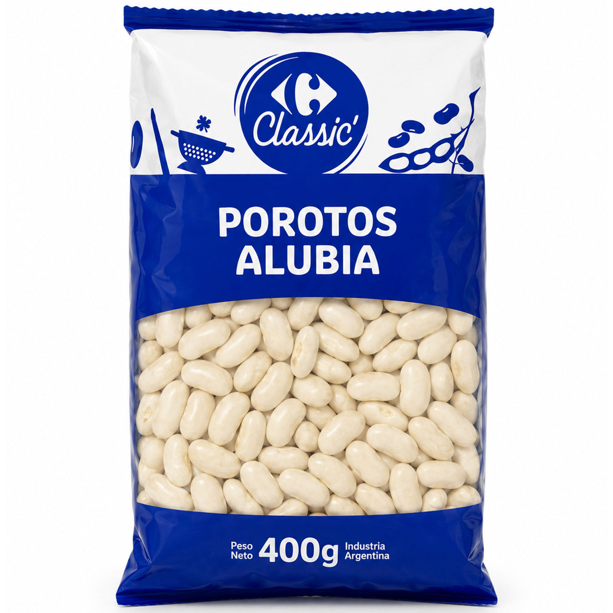 Porotos alubia Carrfour Classic en bolsa 400 grs