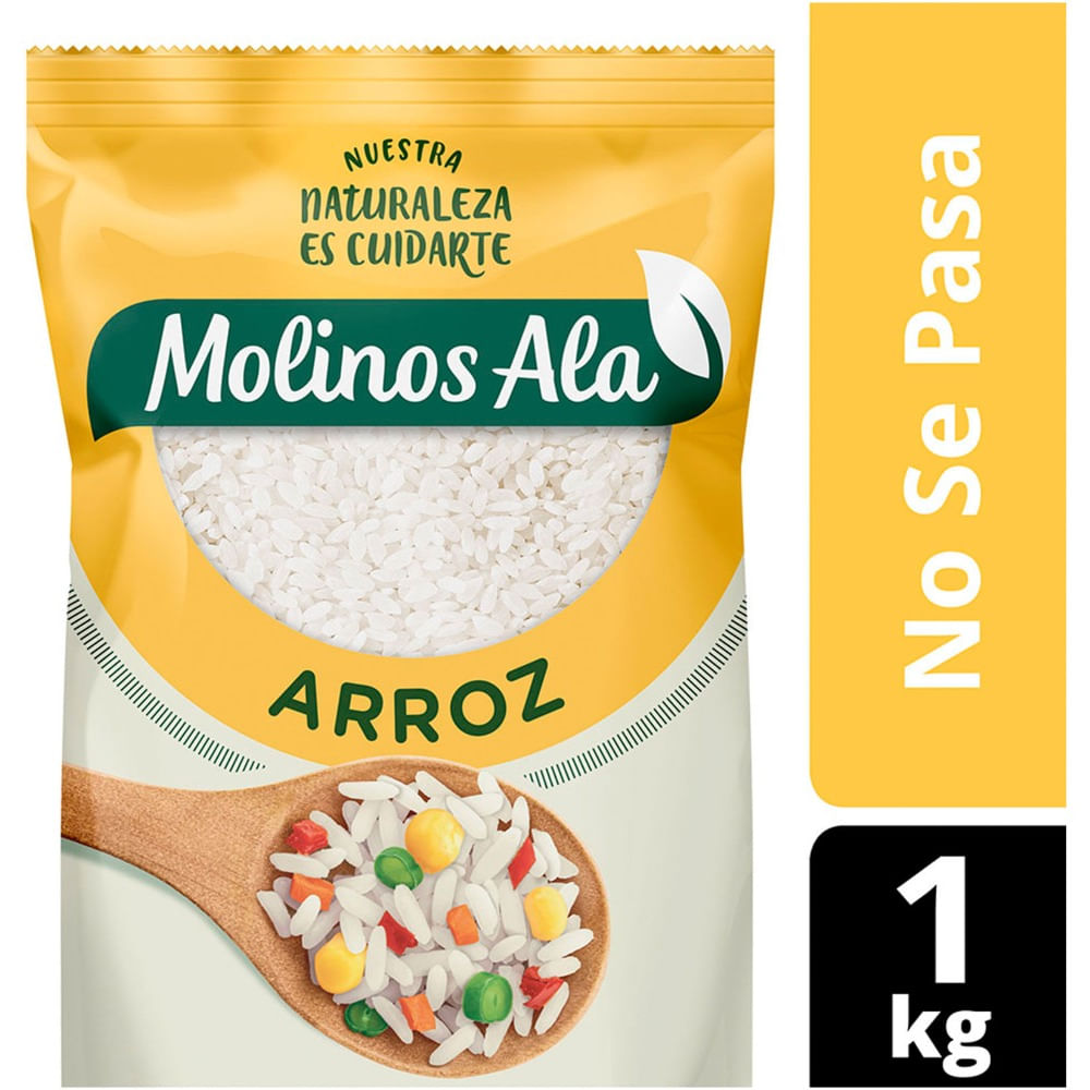 Arroz Molinos Ala parboil bolsa 1 kg.