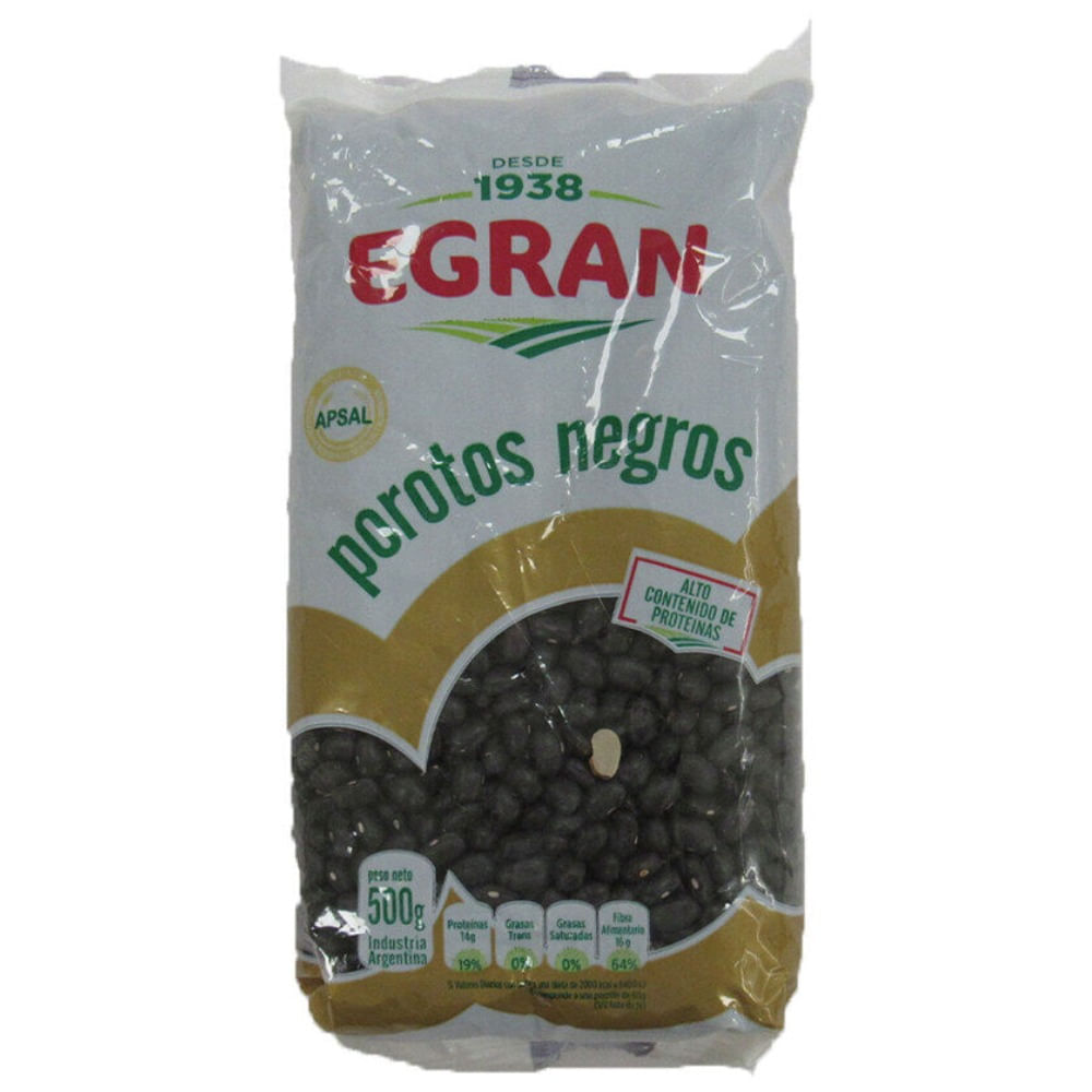 Porotos negros Egran bolsa 500 g.