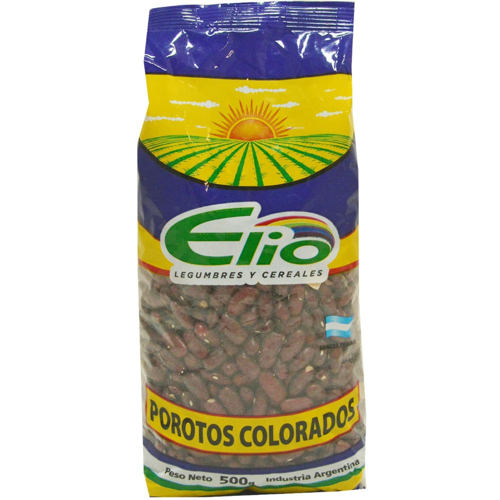 Porotos colorados Don Elio bolsa 500 g.