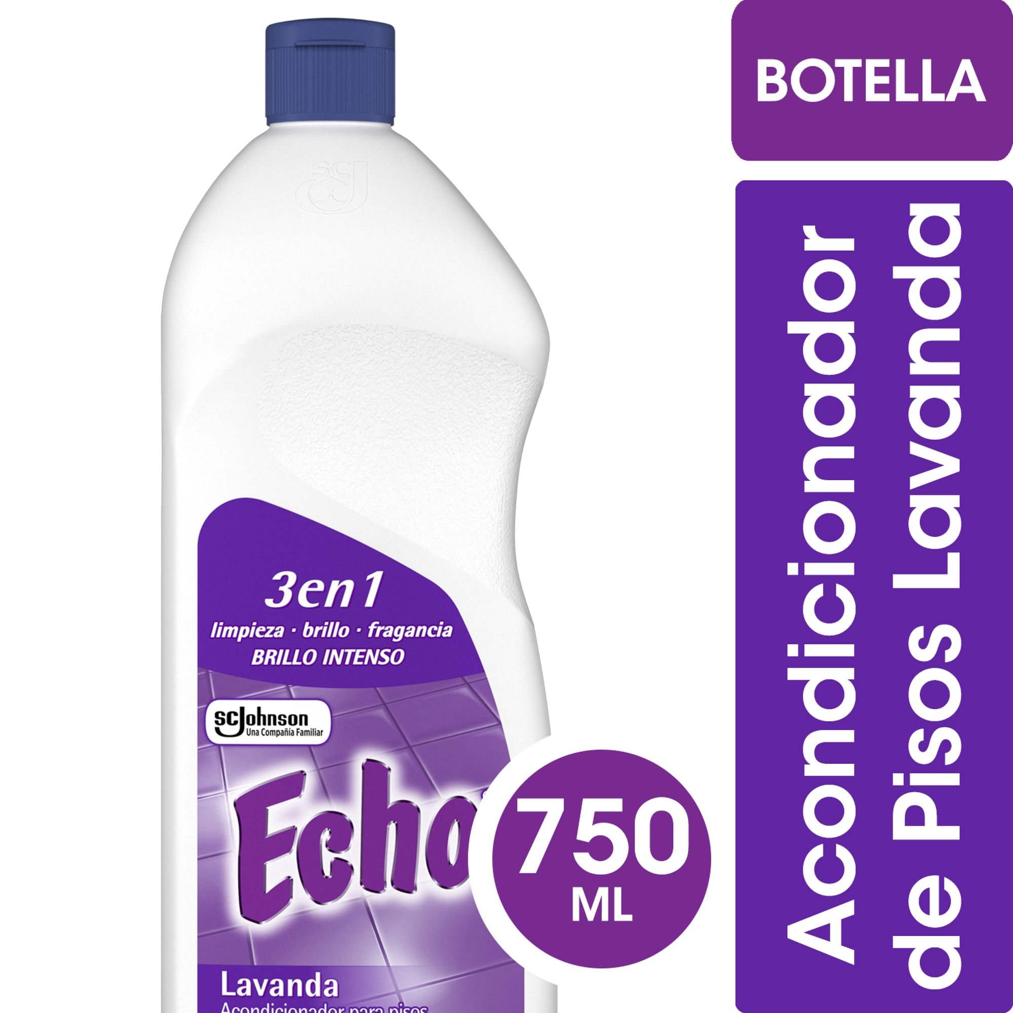 Limpiador Acondicionador de Pisos Echo Lavanda Brillo Natural Uso Diario 750 ml