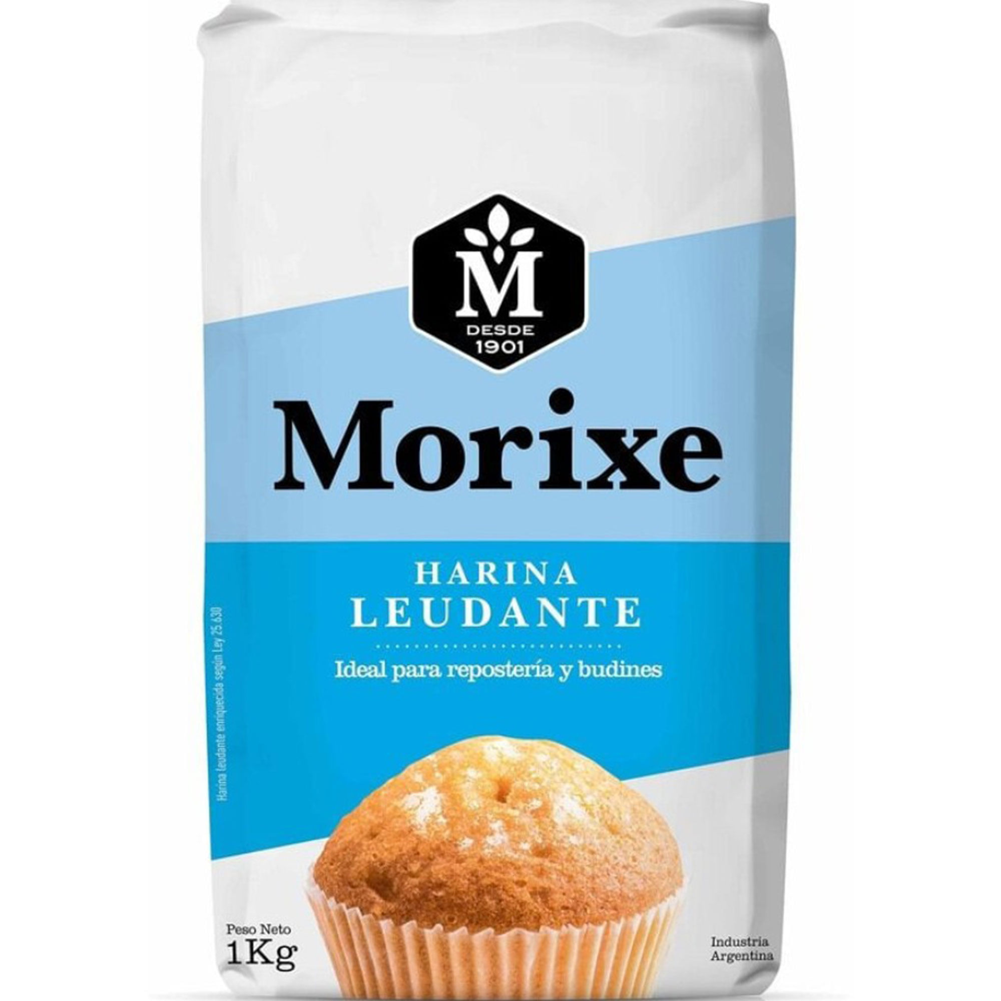 Harina de trigo Morixe leudante 1 kg.