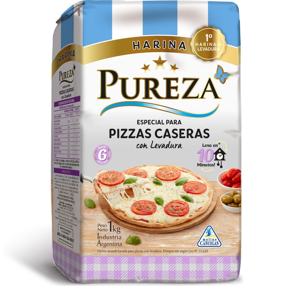 Harina Pureza especial para pizzas 1 kg.