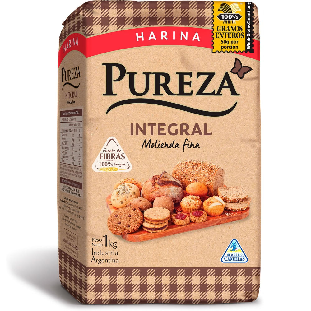 Harina integral Pureza 1 kg.