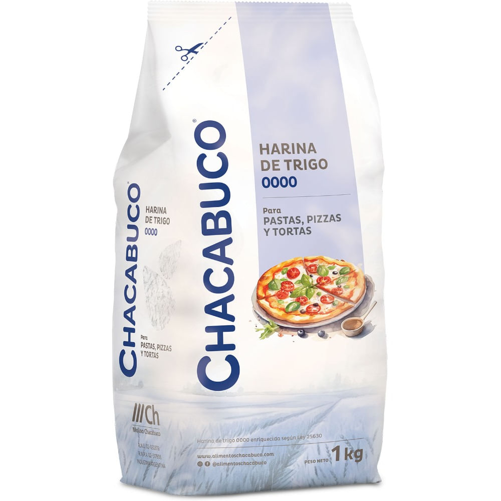 Harina de trigo 0000 Chacabuco 1 kg.