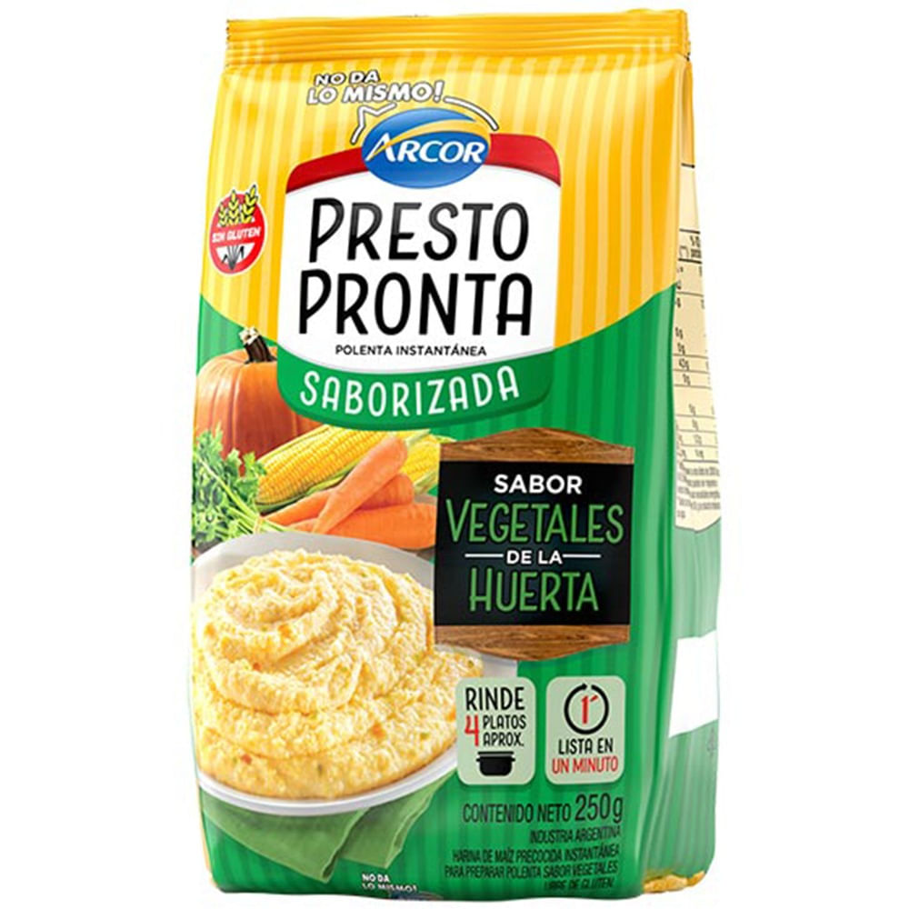 Polenta Presto Pronta vegetales 250 grs
