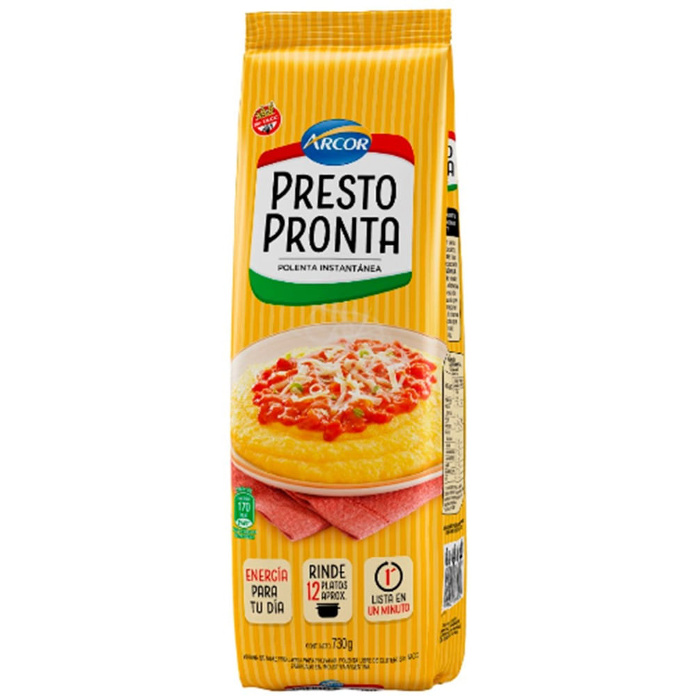 Polenta instantánea Presto Pronta bolsa 730 g.