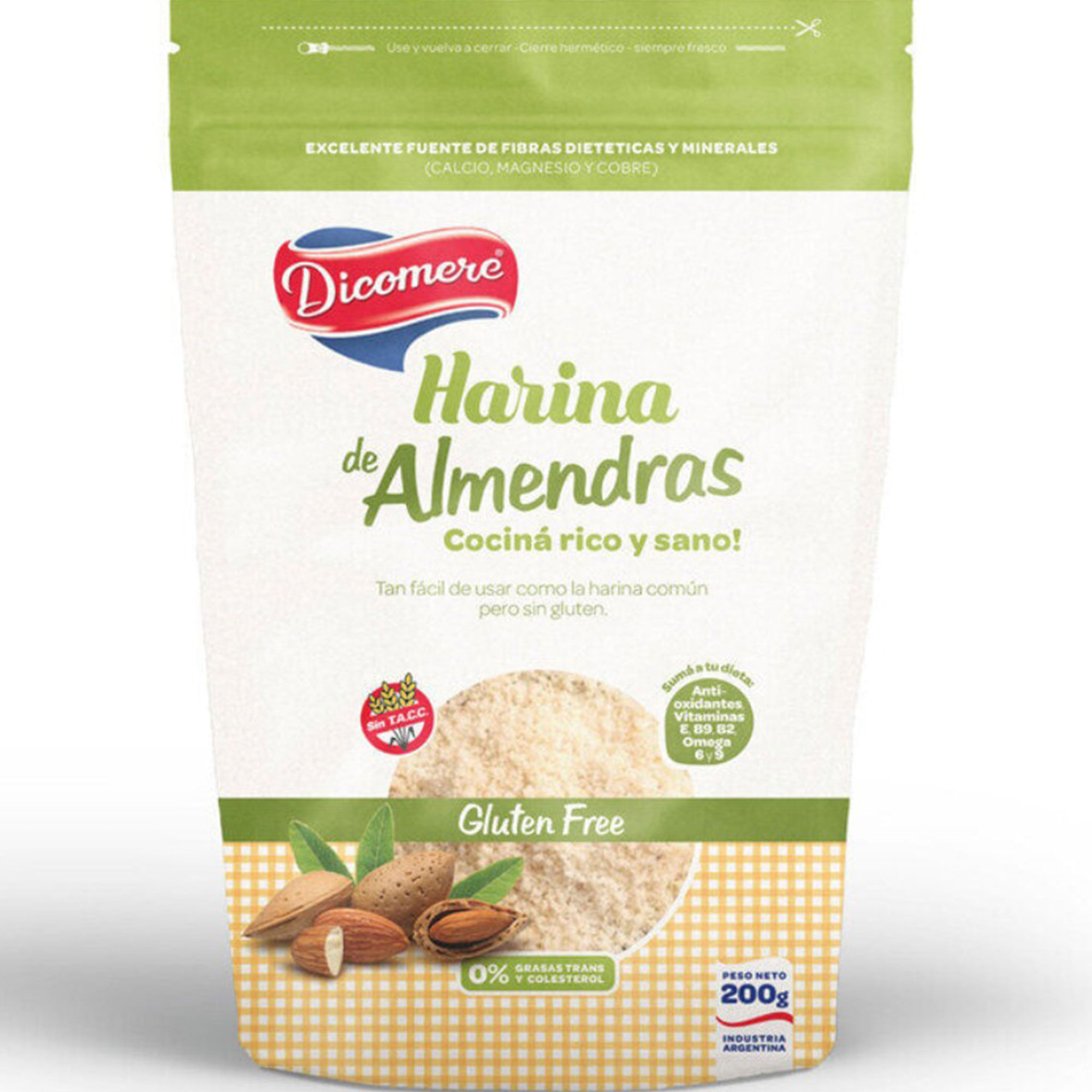Harina de almendras Dicomere doy pack sin TACC 200 g.