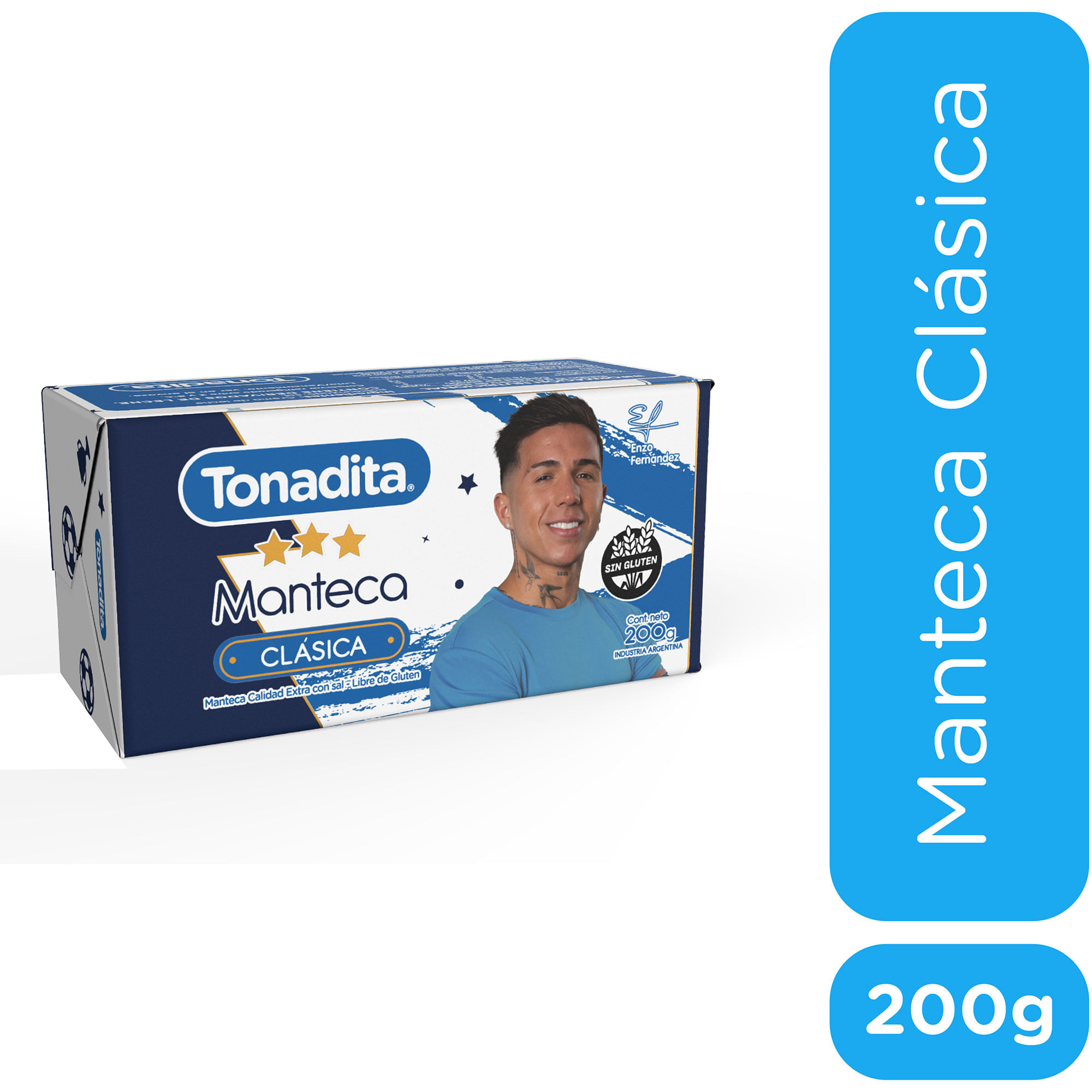 Manteca Tonadita calidad extra 200 g.