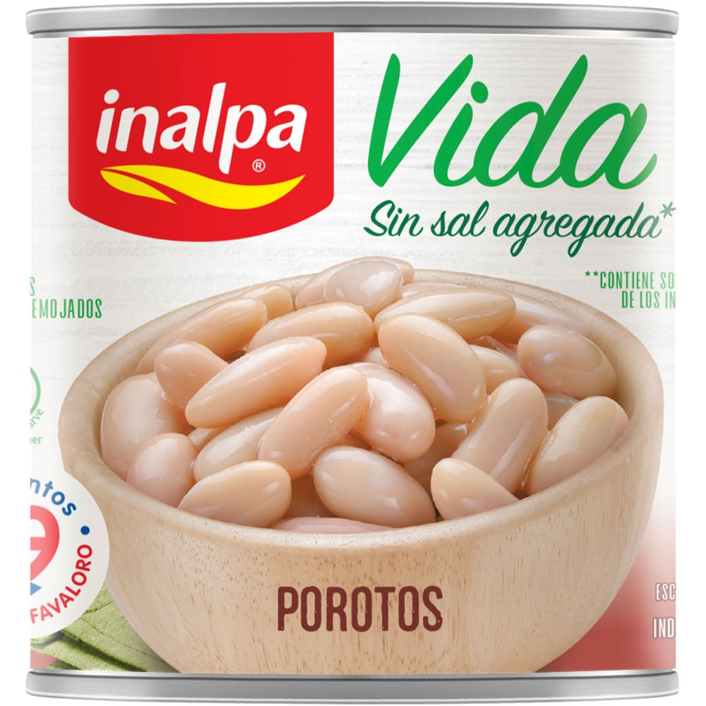 Porotos alubia Inalpa Vida secos remojados sin sal 300 g.