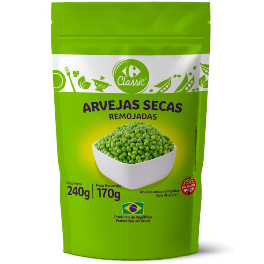 Arvejas Carrefour Classic dp 240 grs