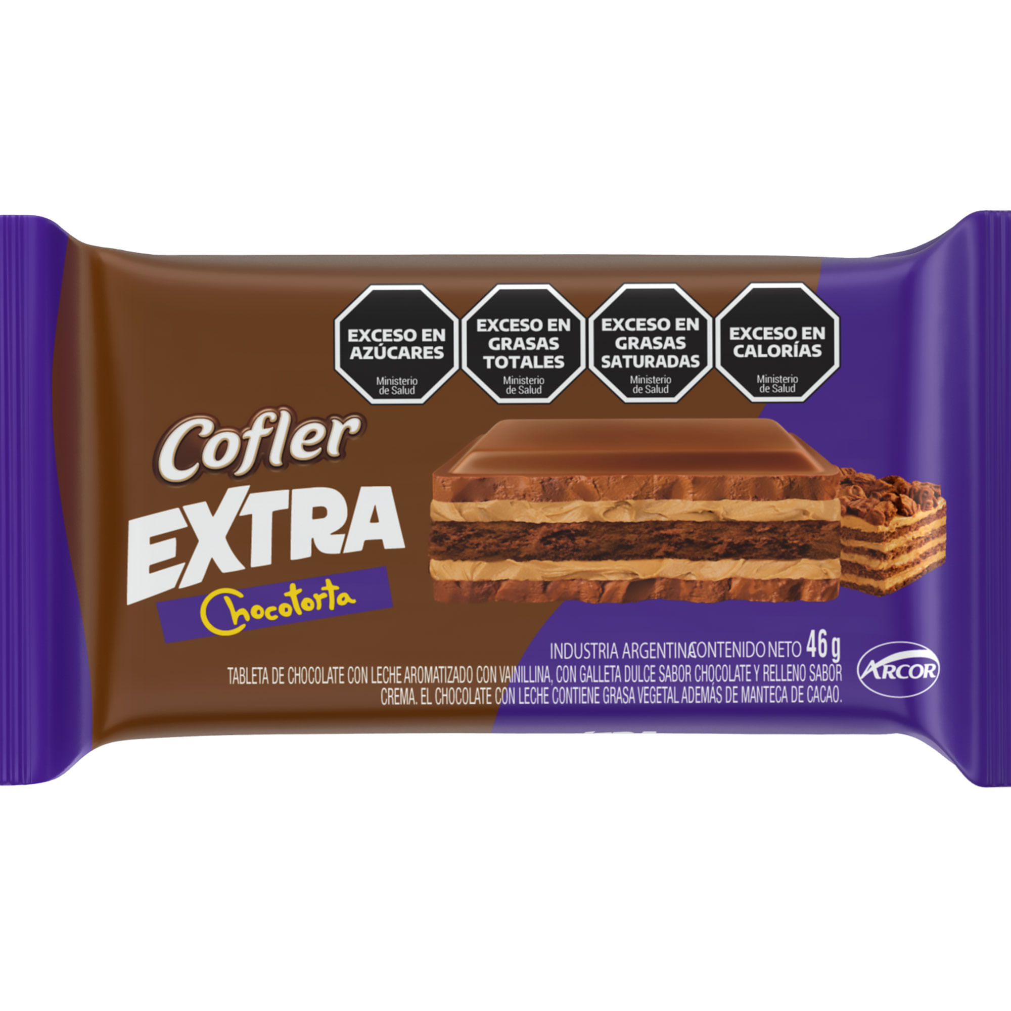 Tableta de chocolate Cofler Extra Chocotorta 46 grs