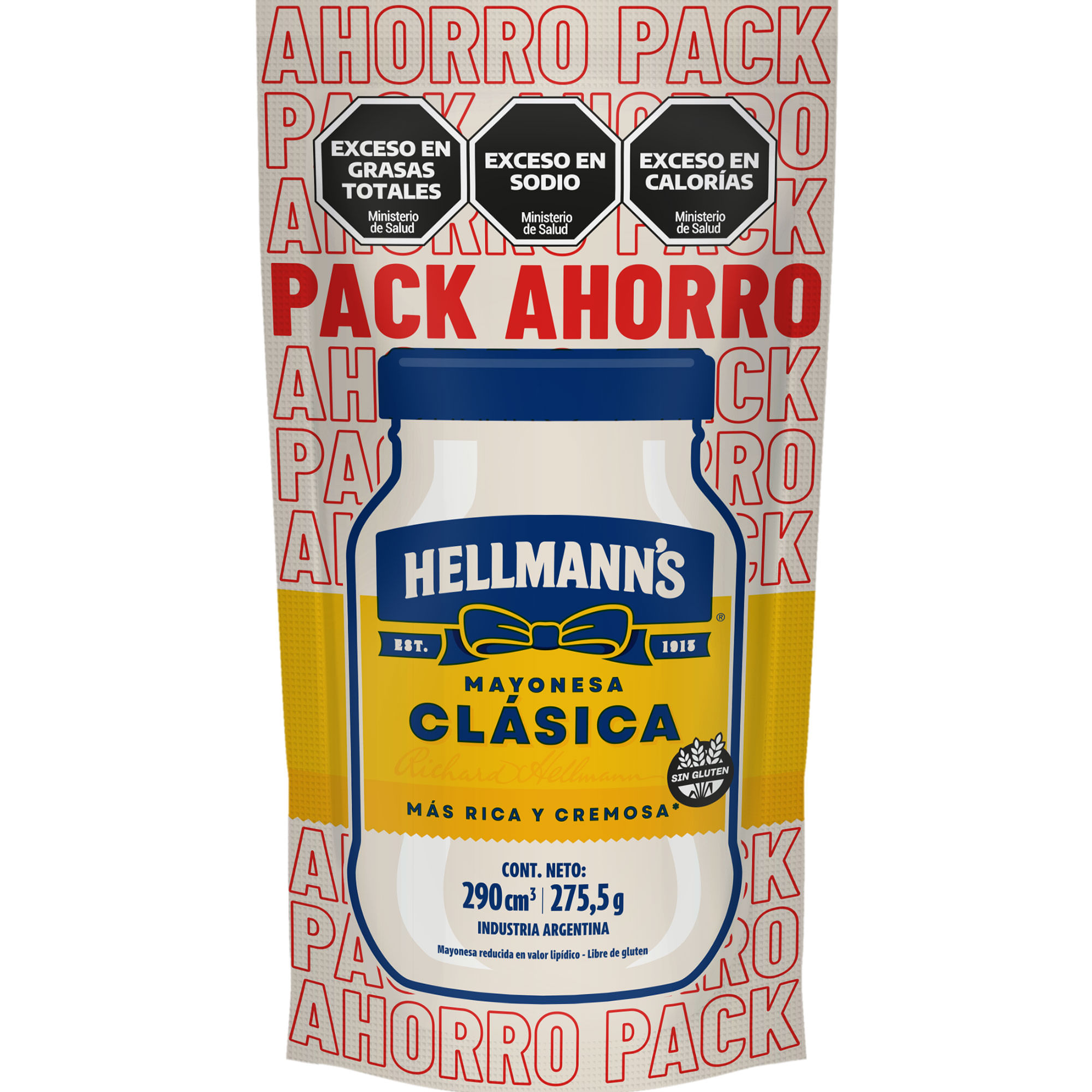 Mayonesa clásica Hellmans dp 275.5 grs