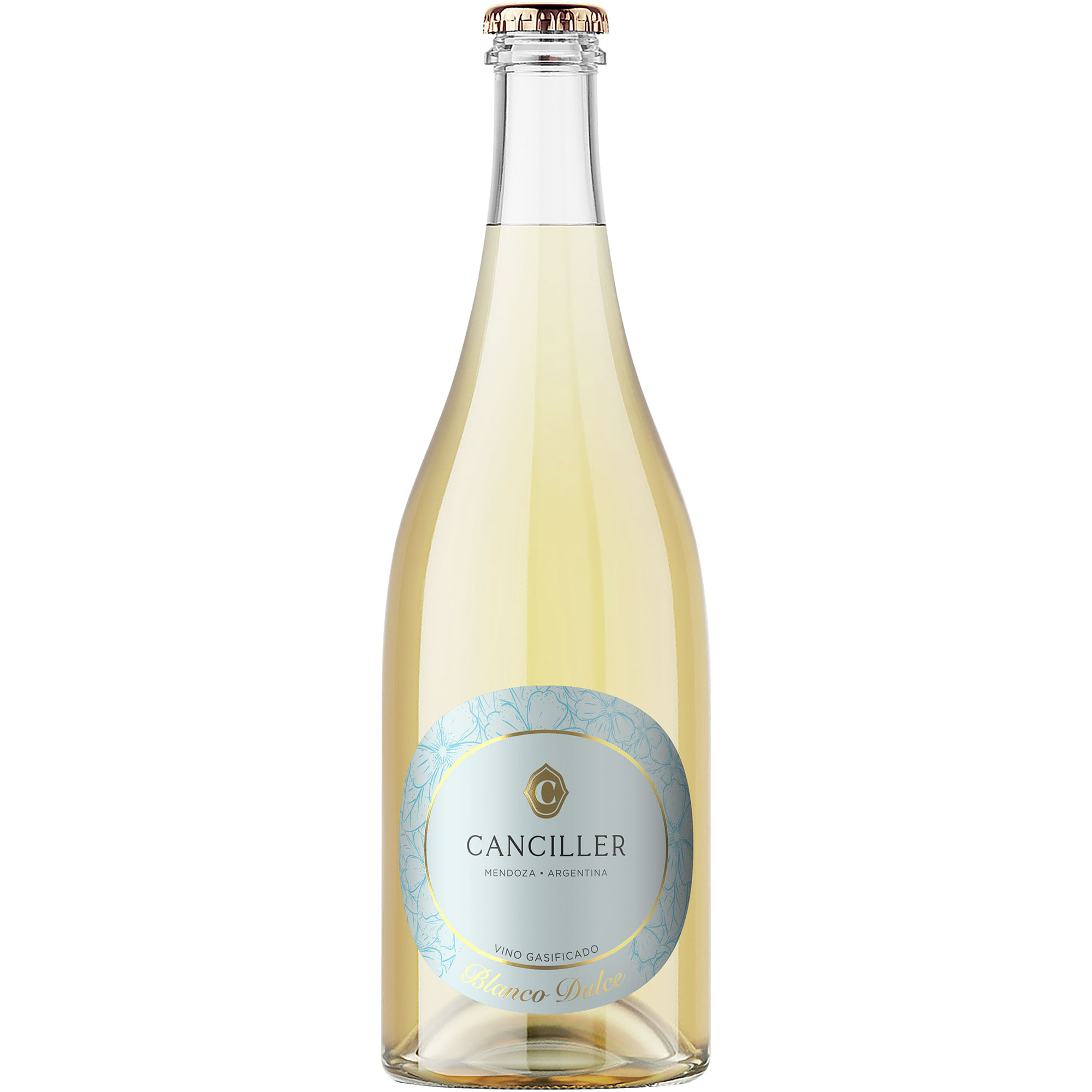 Vino blanco dulce gasificado Canciller en botella 750 ml