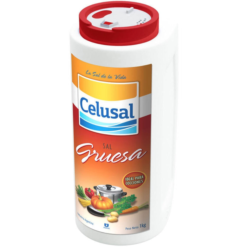 Sal gruesa Celusal salero 1 kg.