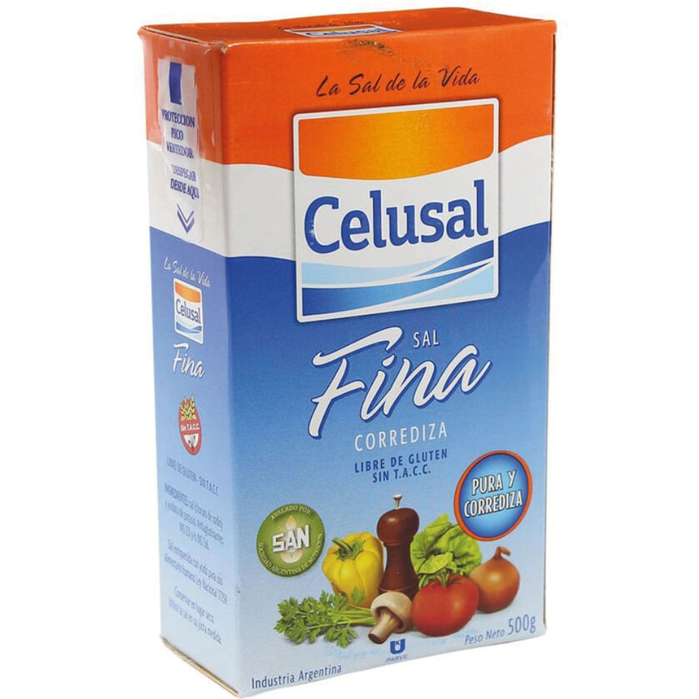 Sal fina Celusal caja 500 g.