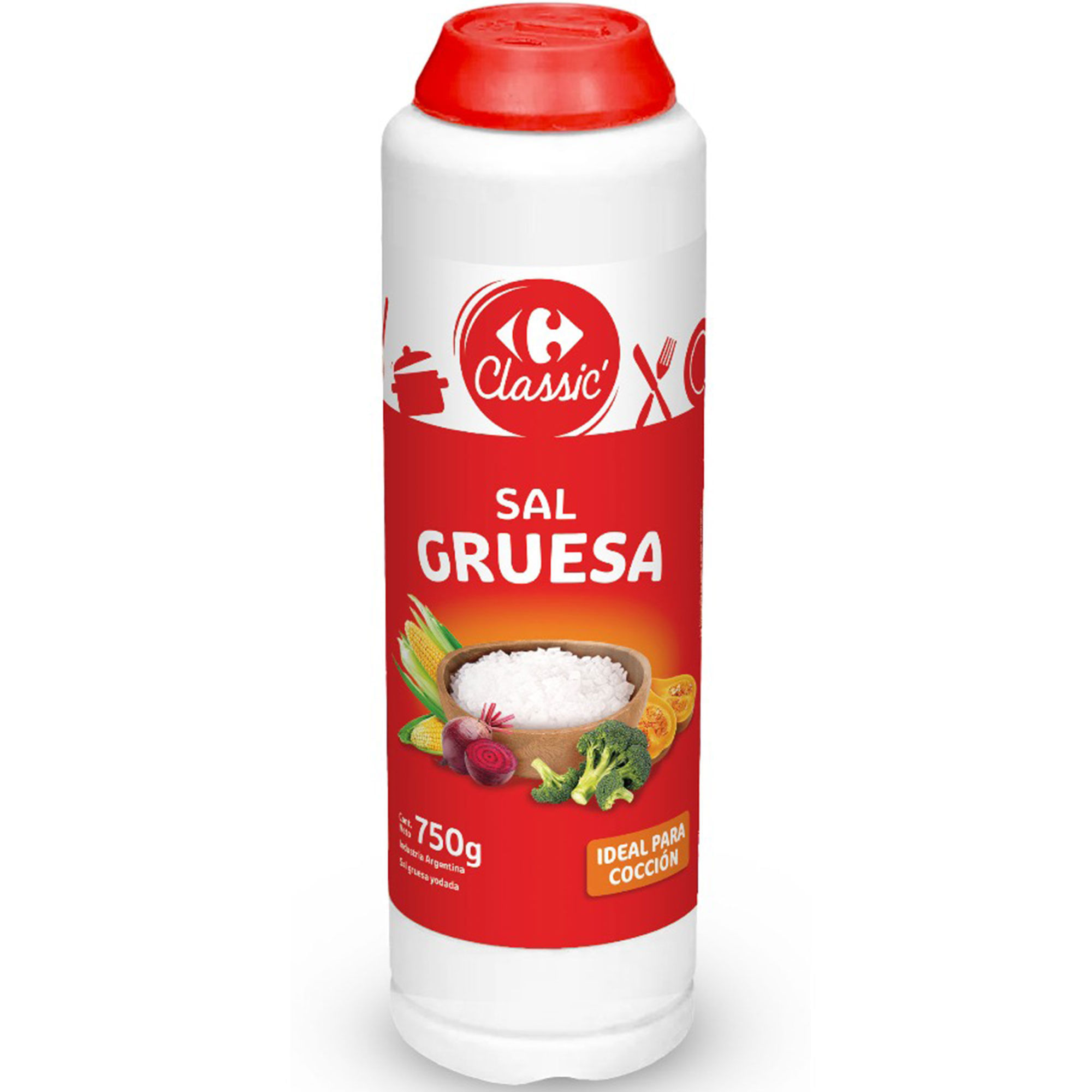 Sal gruesa Carrefour Classic salero 750 grs