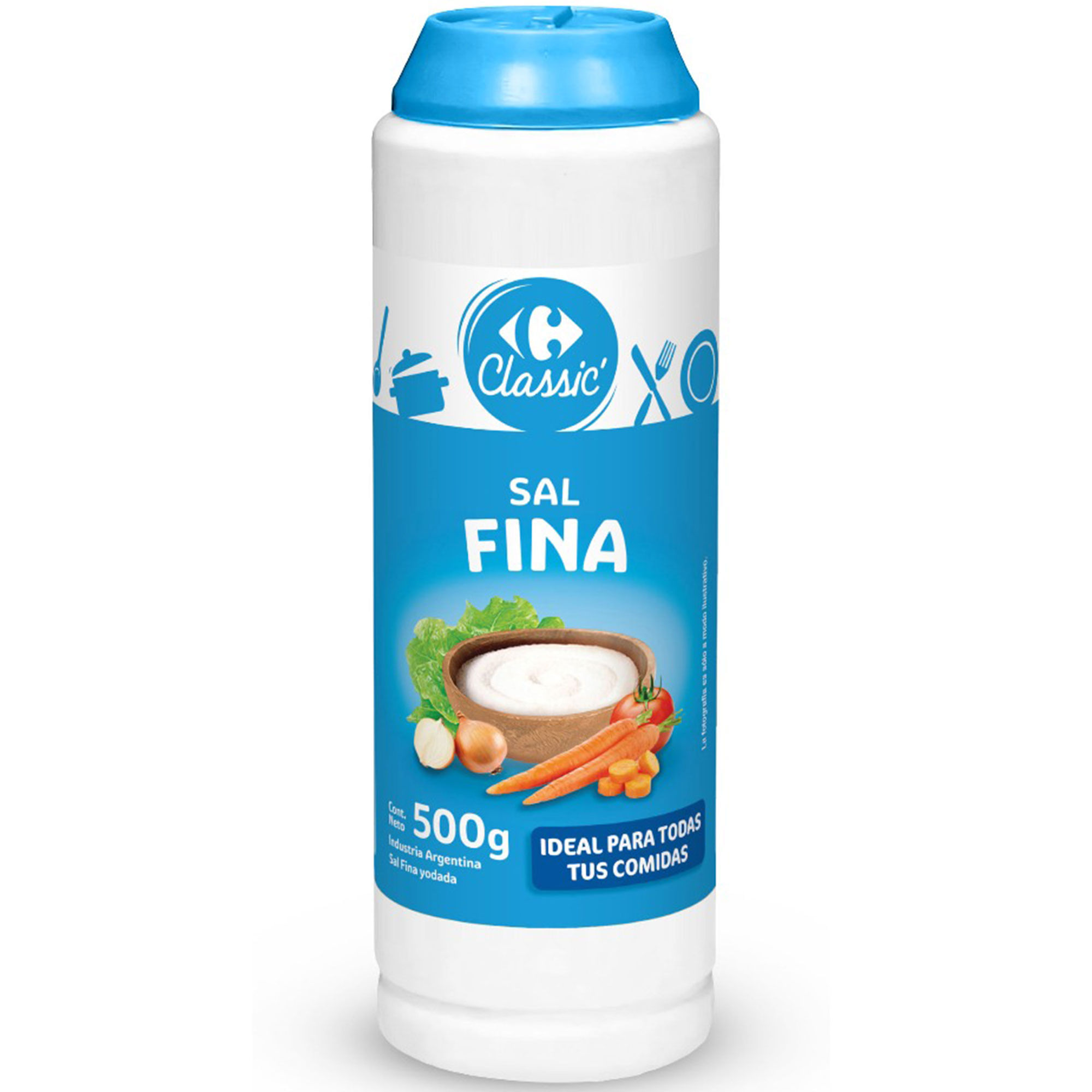 Sal fina Carrefour Classic salero 500 grs