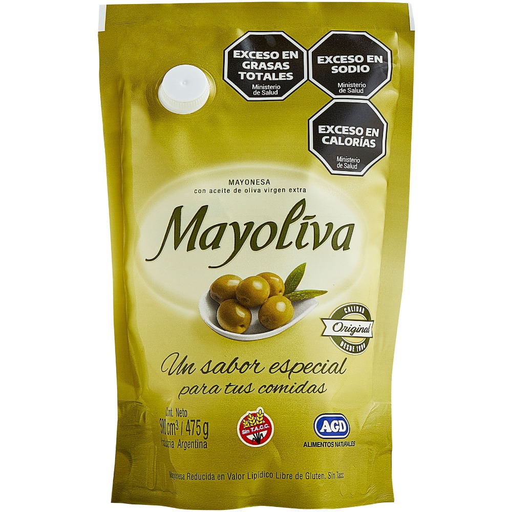 Mayonesa con aceite de oliva Mayoliva doy pack 500 cc
