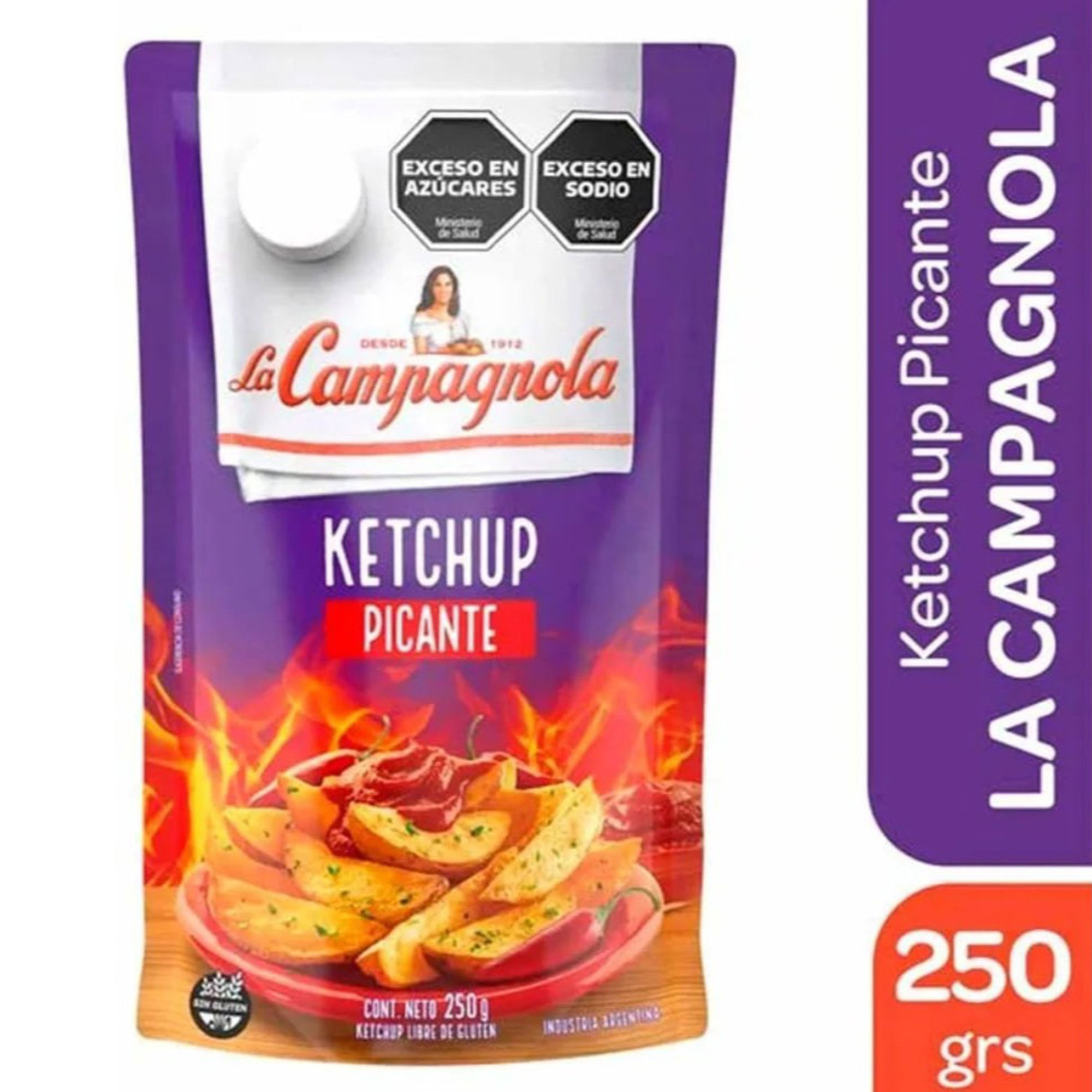Ketchup picante La Campagnola 250 g.