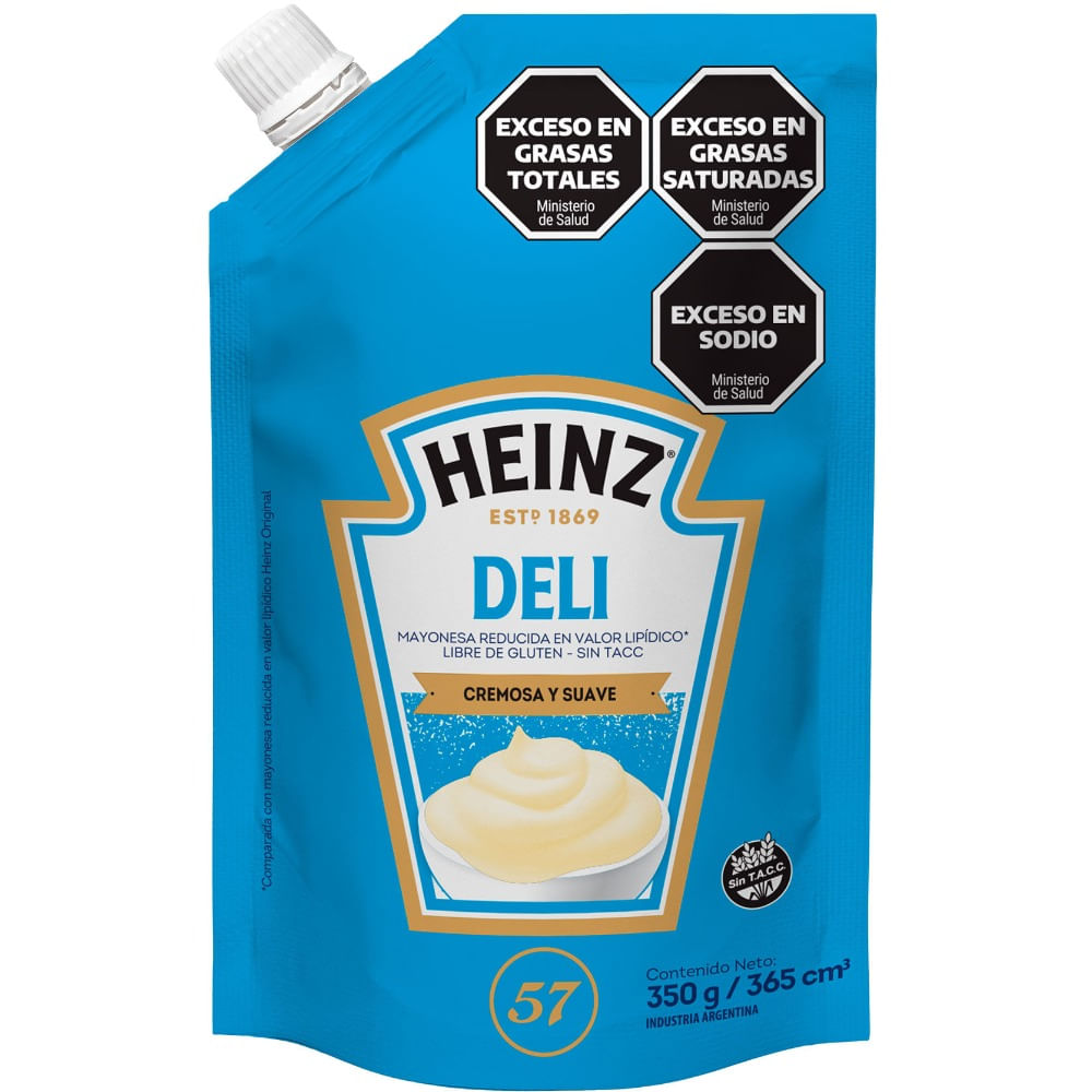 Mayonesa light Heinz con jugo de limón 350 g.