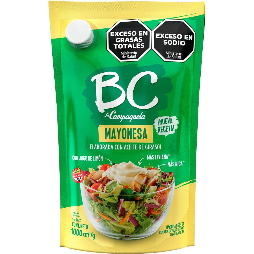 Mayonesa light BC La Campagnola 1 kg.