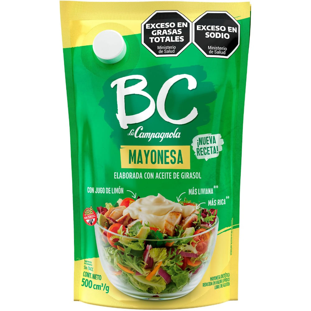 Mayonesa light BC La Campagnola 500 g.