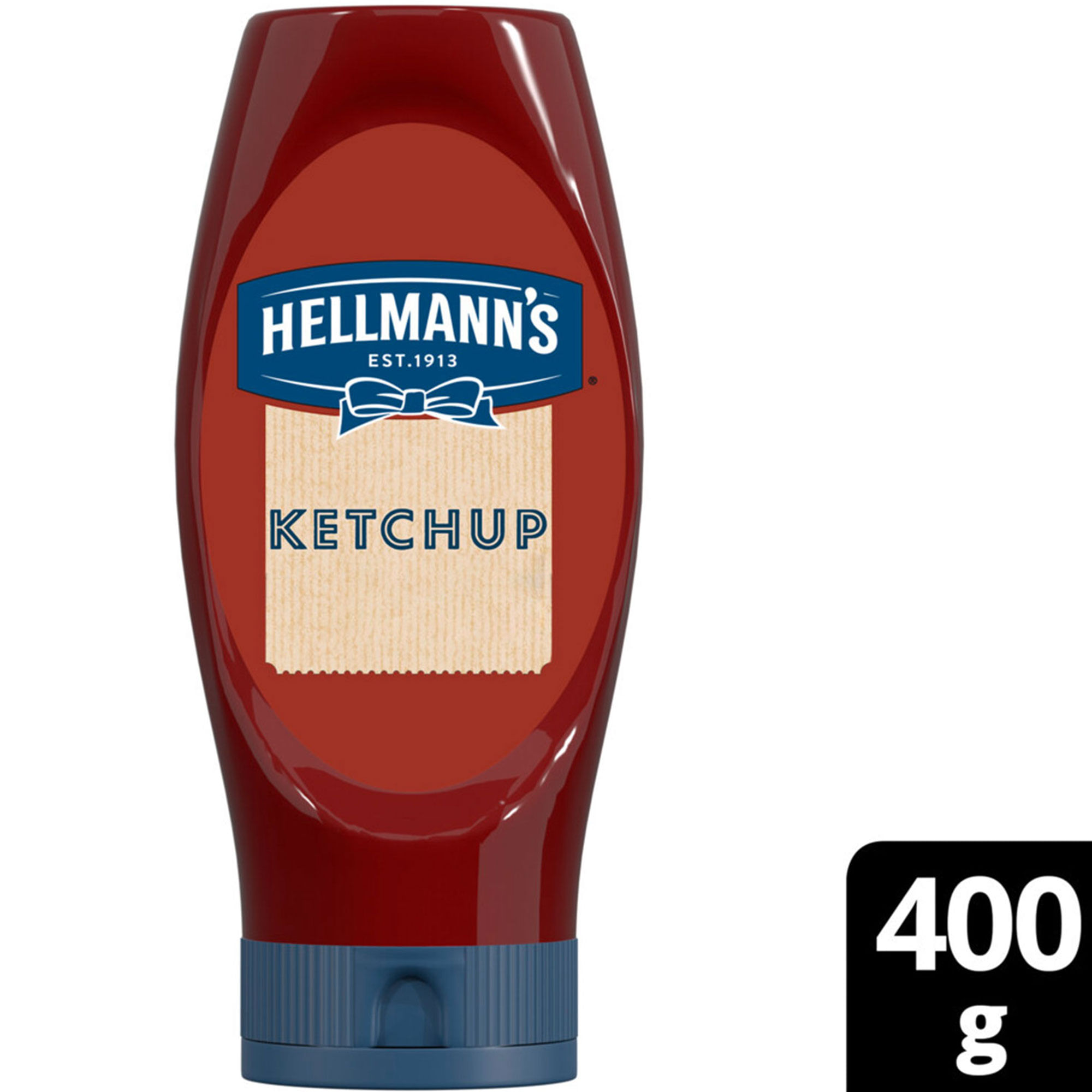 Ketchup Helmanns regular squeeze 400 g.