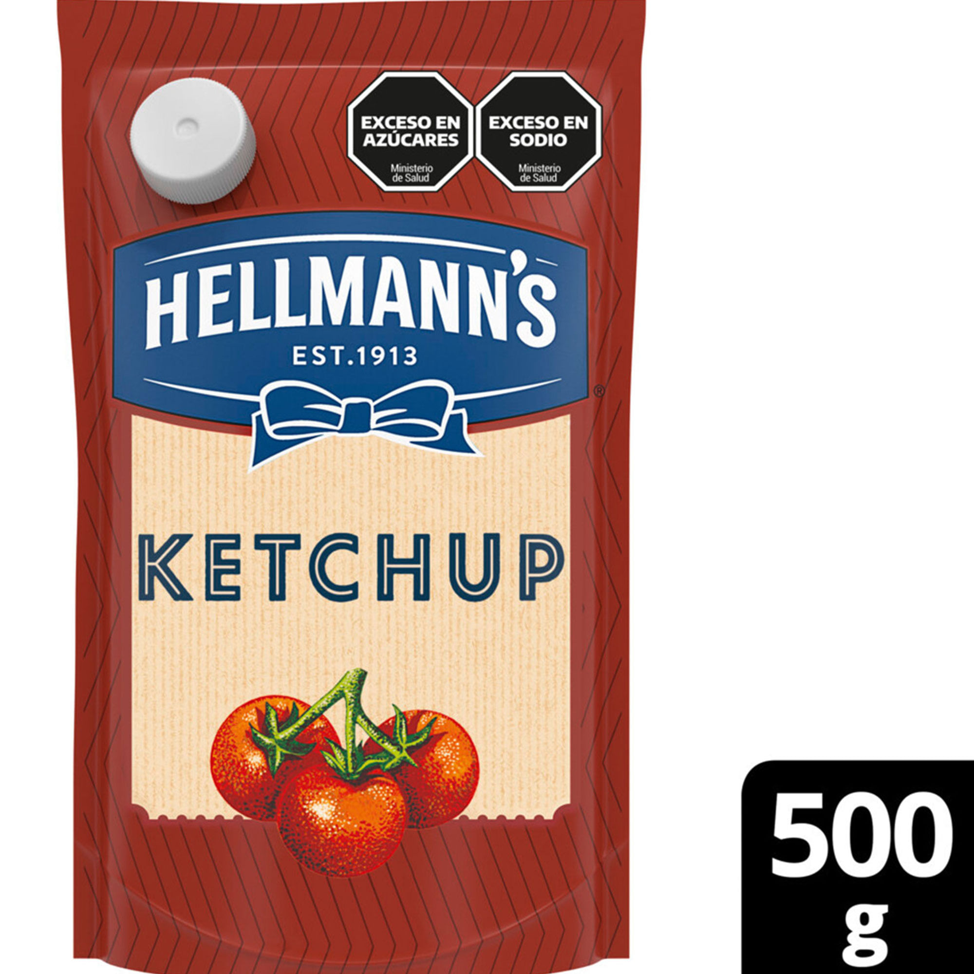 Ketchup Hellmanns regular doypack 500 g.
