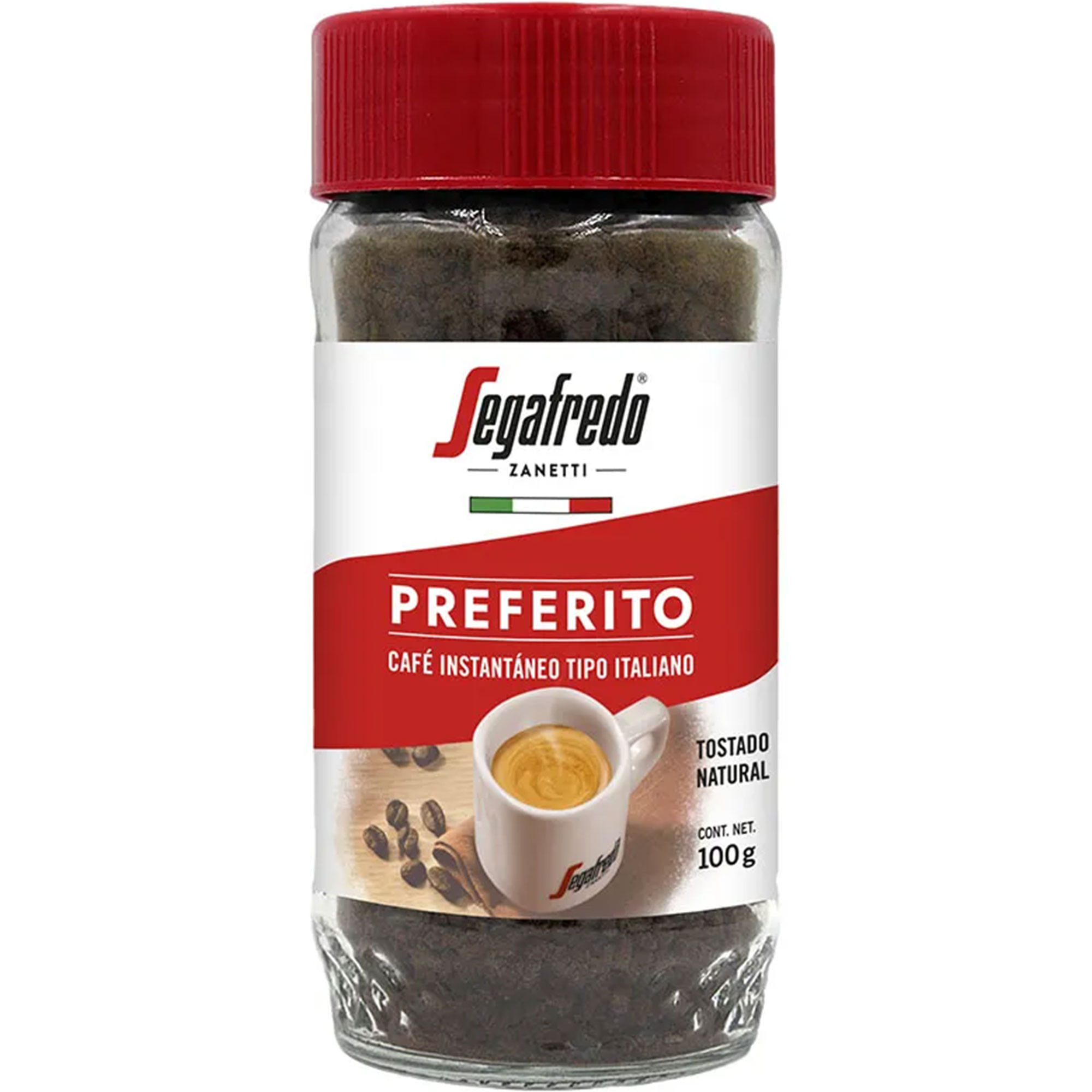 Café instantaneo tipo italiano Segafredo 100 grs