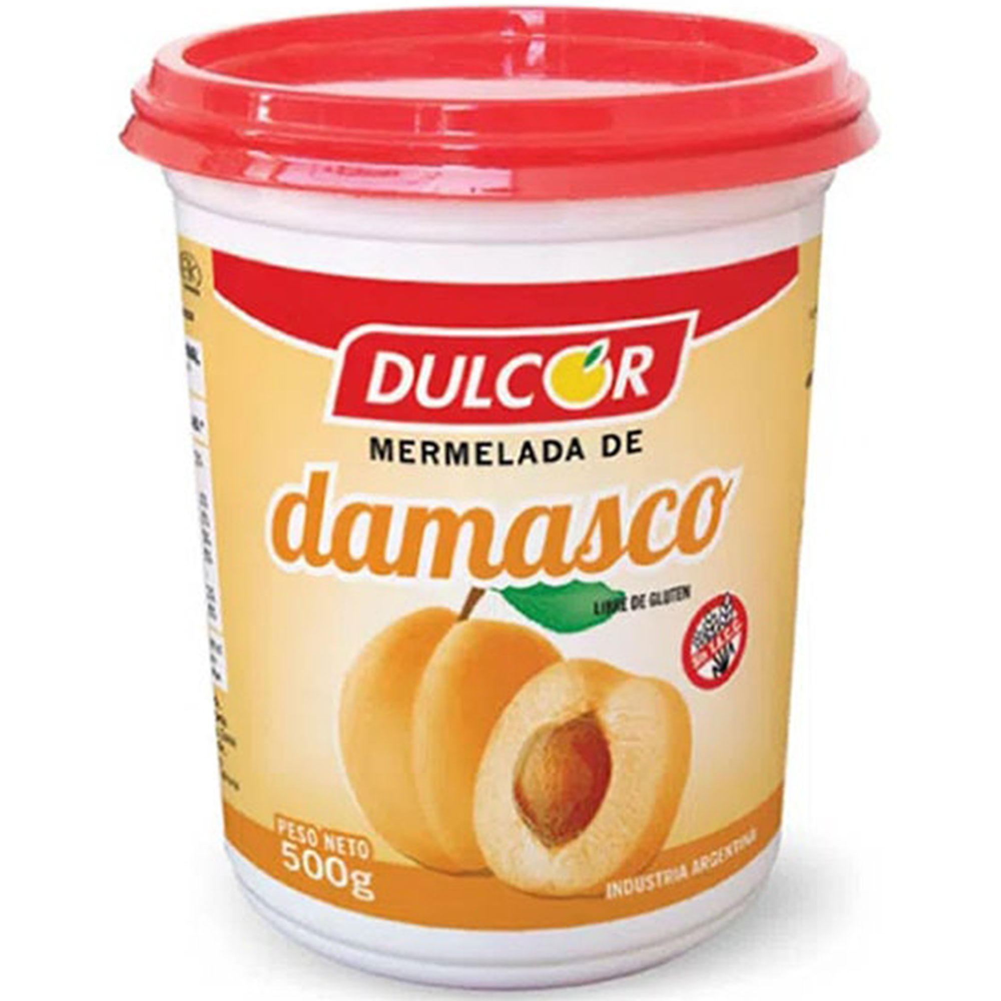Mermelada de damasco Dulcor en pote 500 grs