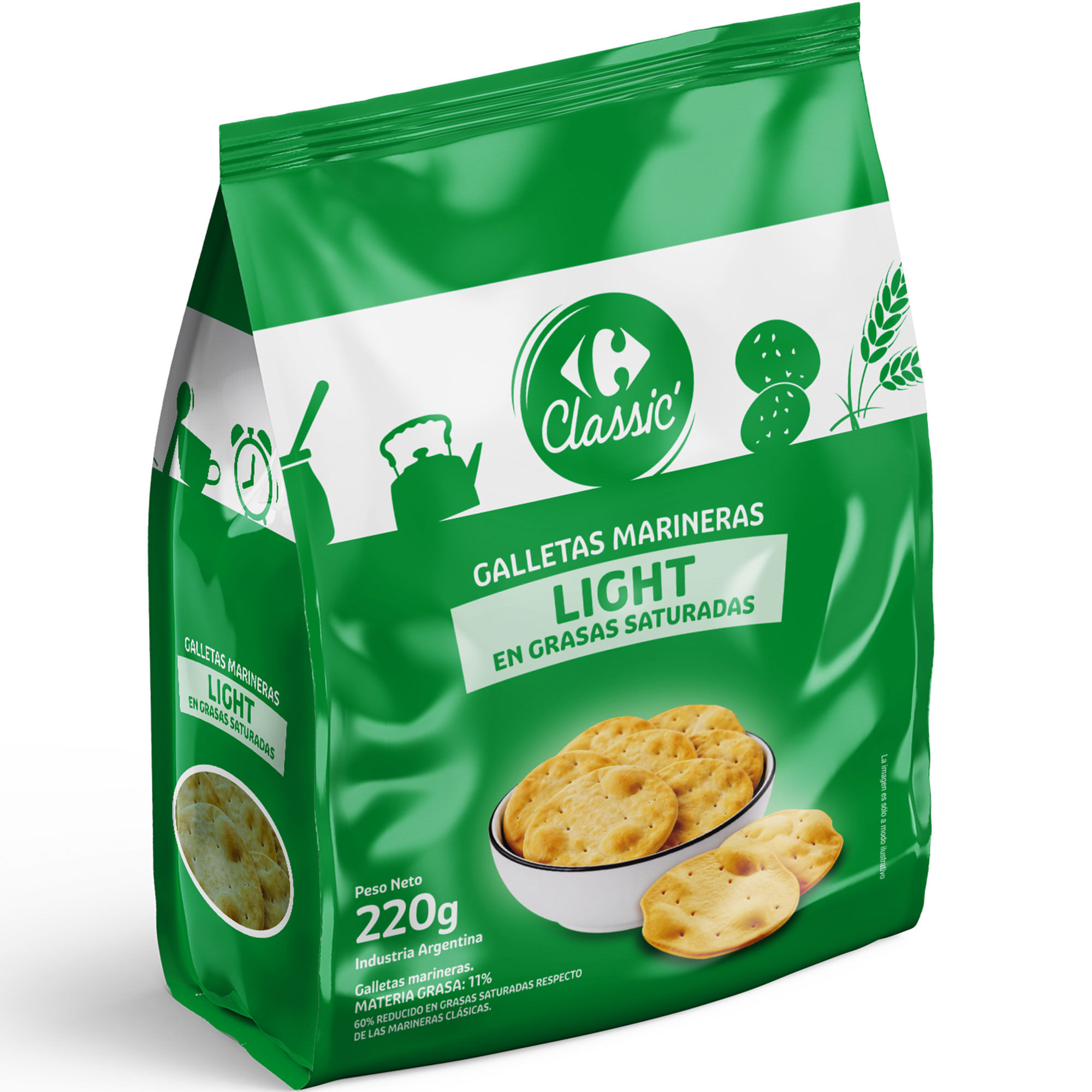 Galletas marineras light Carrefour Classic 220 grs
