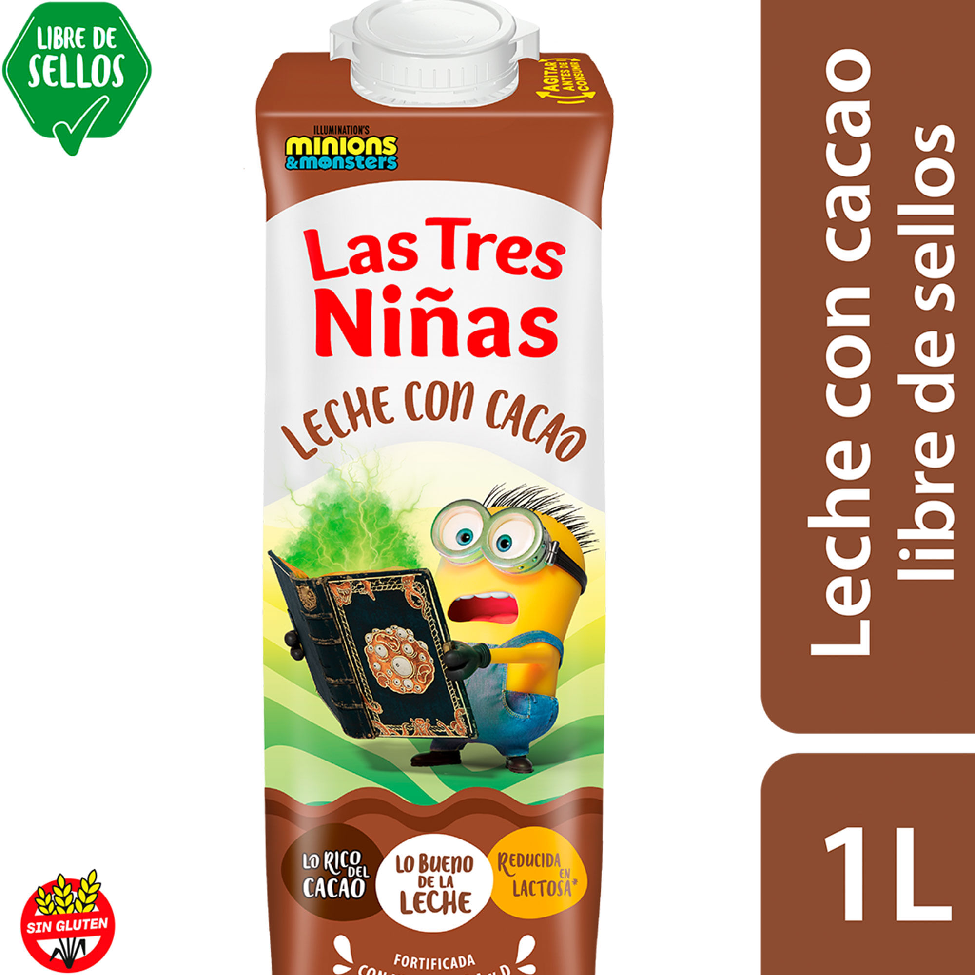 Leche chocolatada UHT Las tres niñas 1 lt.