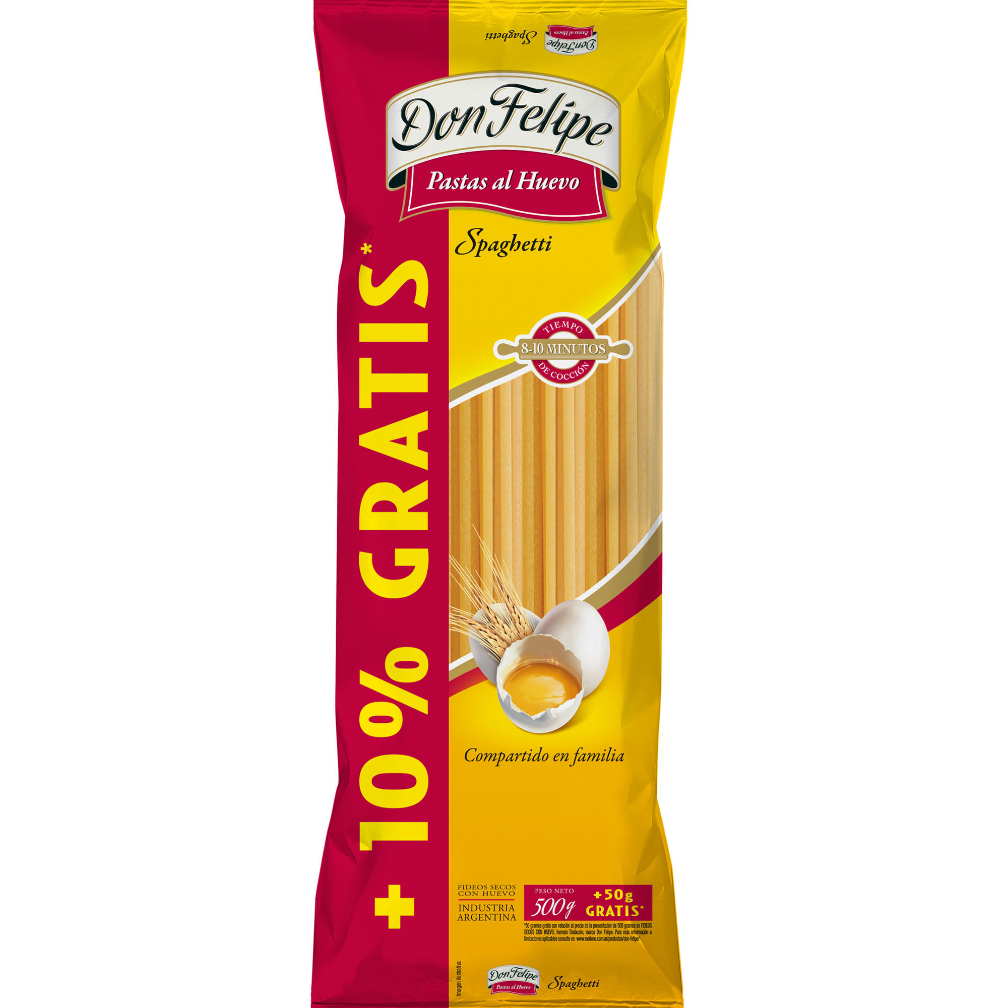 Fideos al huevo Don Felipe spaghetti 550 grs